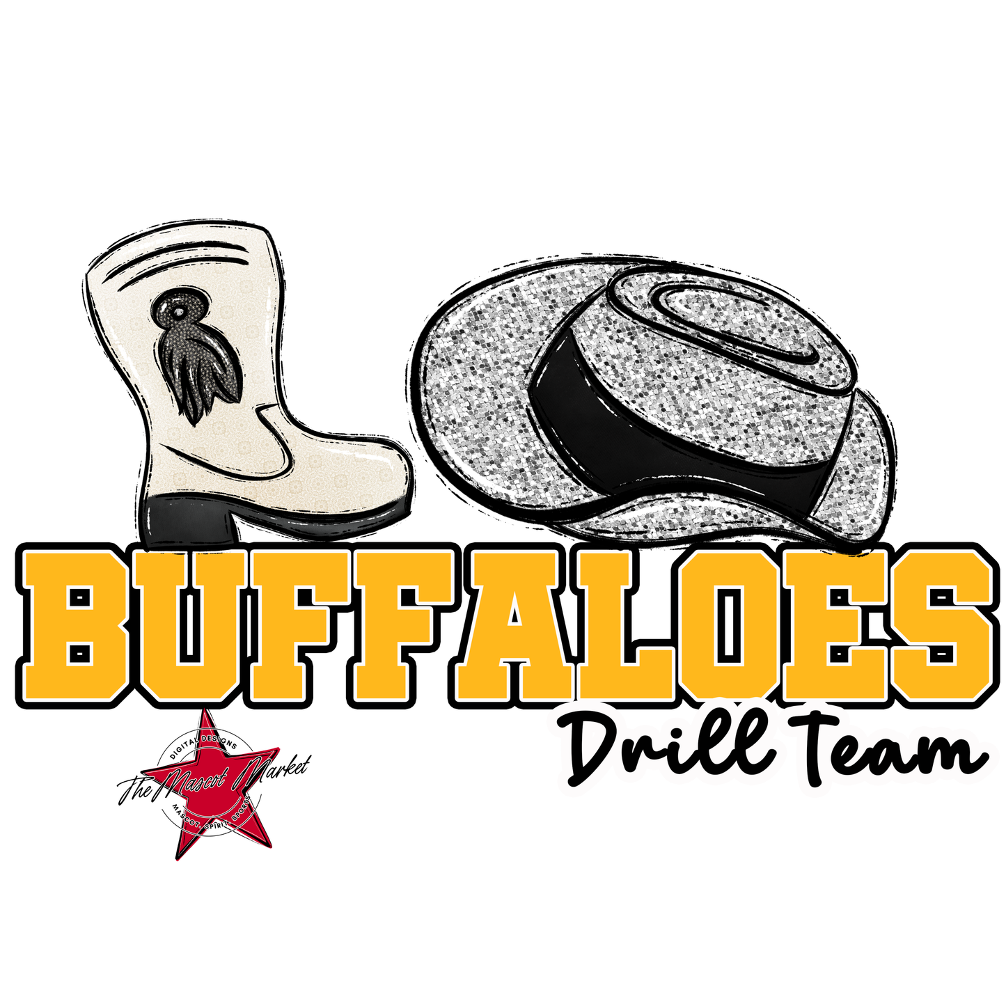 Buffaloes Varsity Drillteam-Yellow