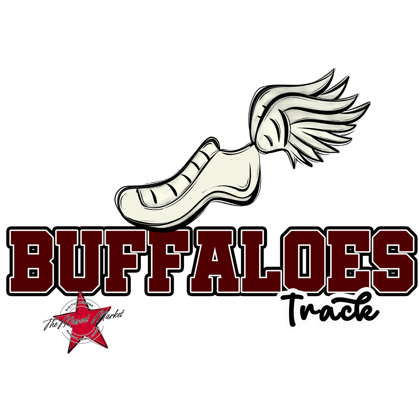 Buffaloes Varsity Track-Maroon