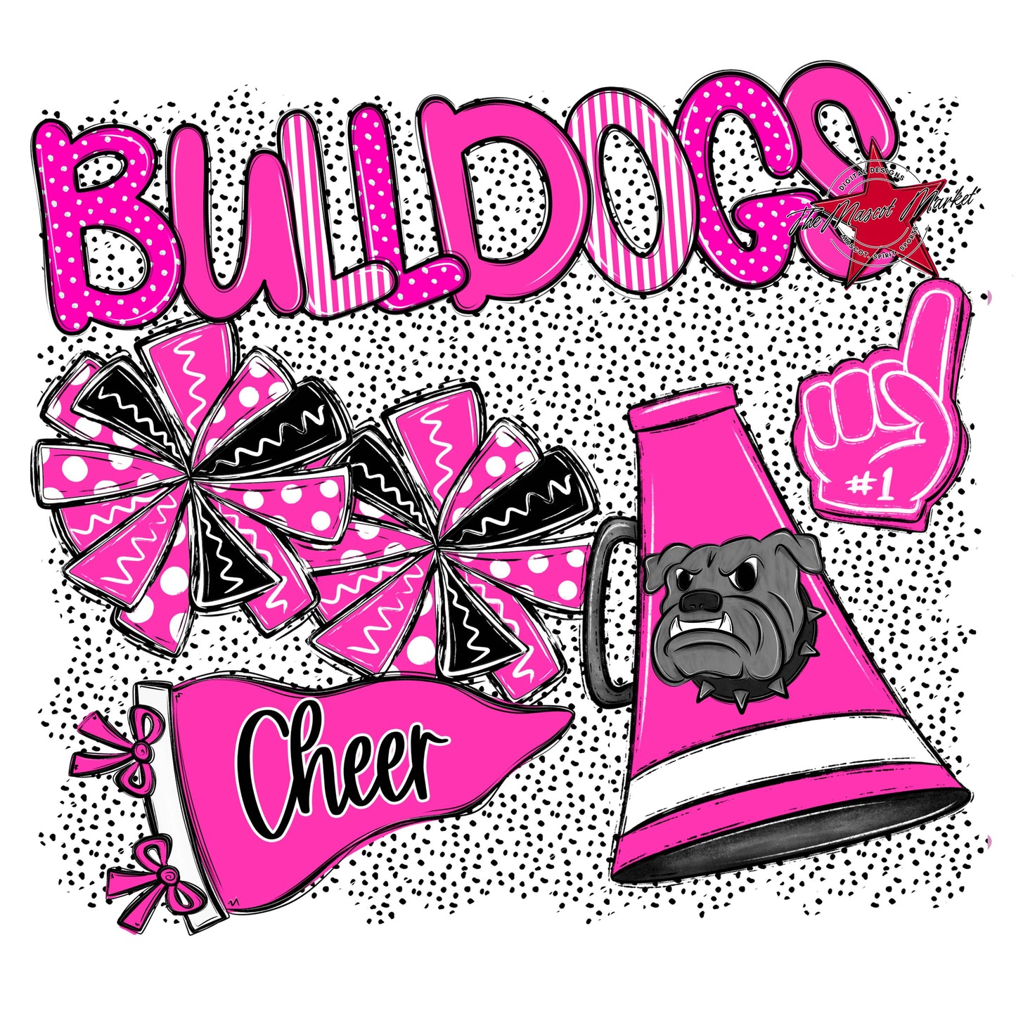 Bulldogs Cheer Spirit-Pink