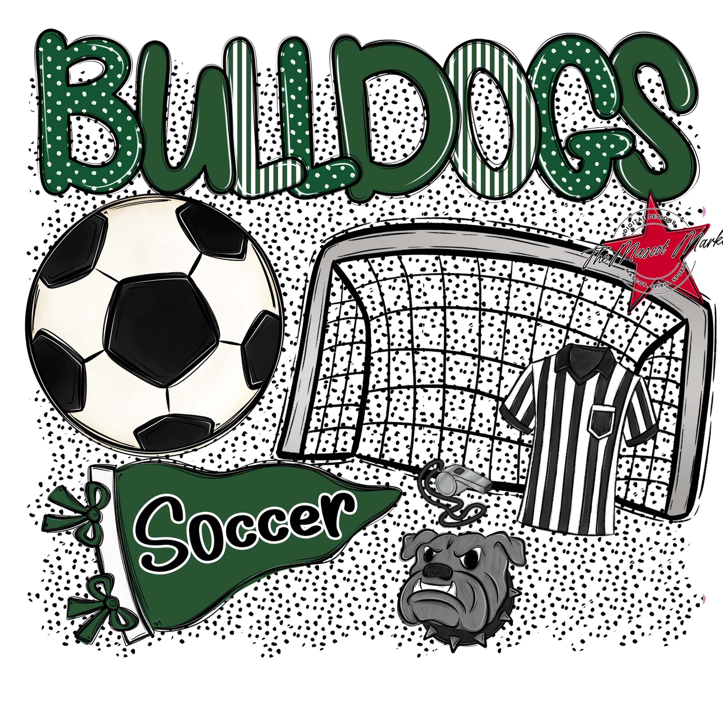 Bulldogs Soccer Spirit-Green