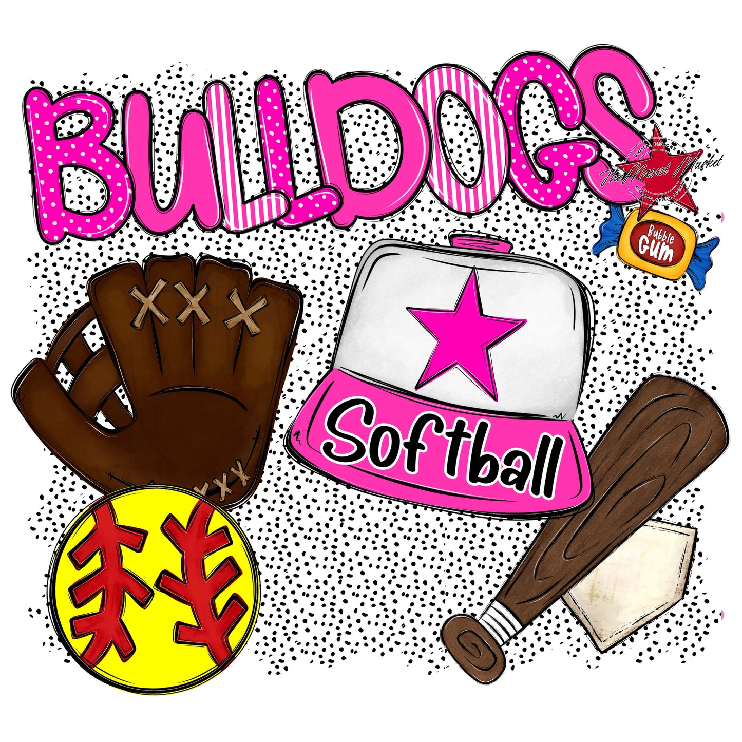 Bulldogs Softball Spirit-Pink
