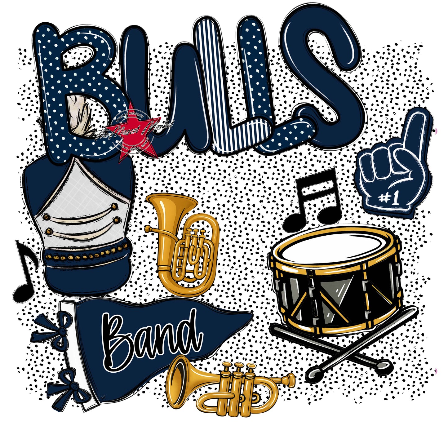 Bulls Band Spirit-Navy