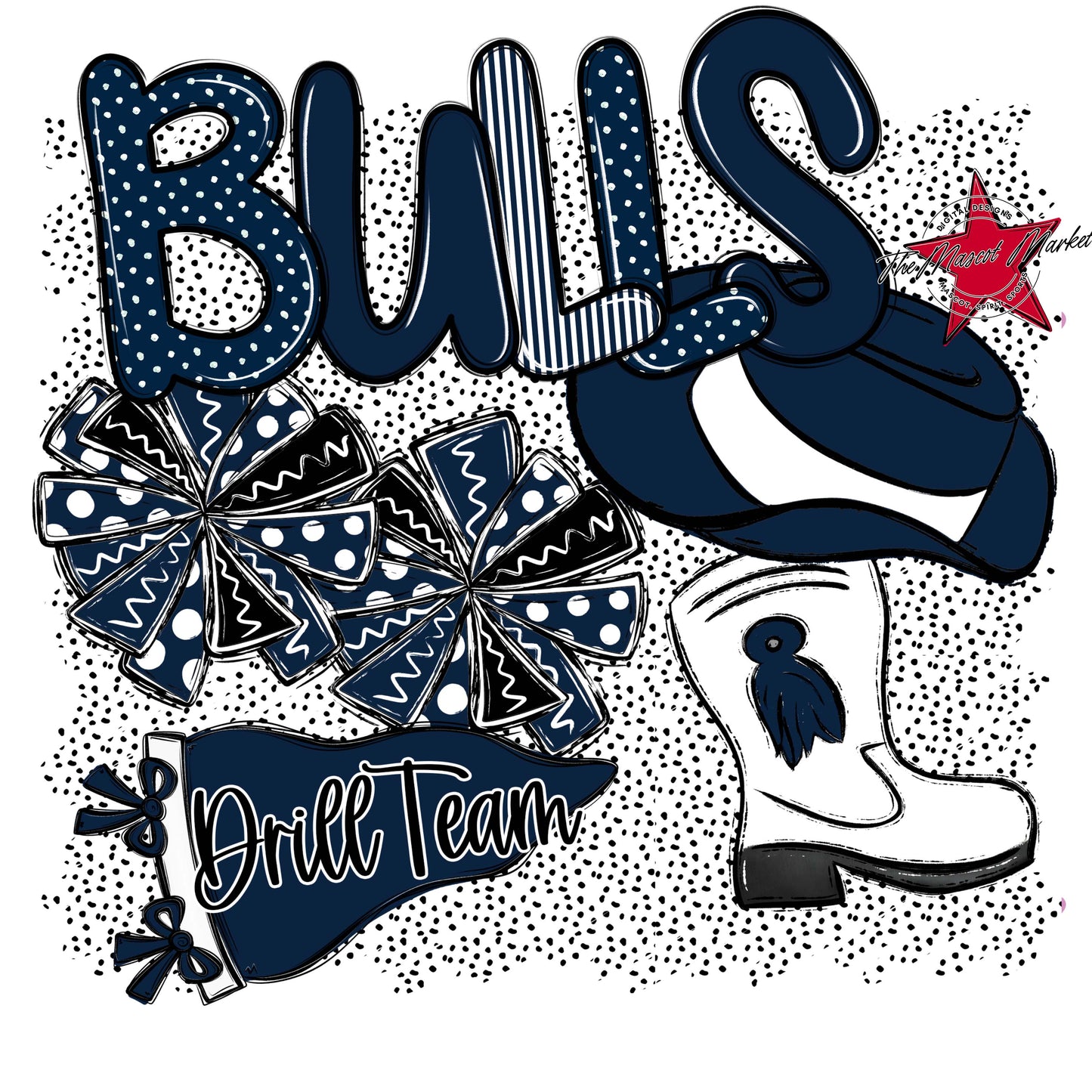 Bulls Drillteam Spirit-Navy