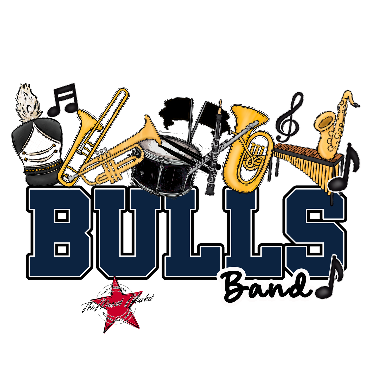 Bulls Varsity Band-Navy