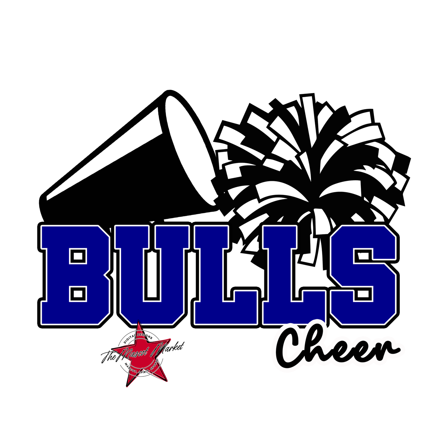 Bulls Varsity Cheer-Blue