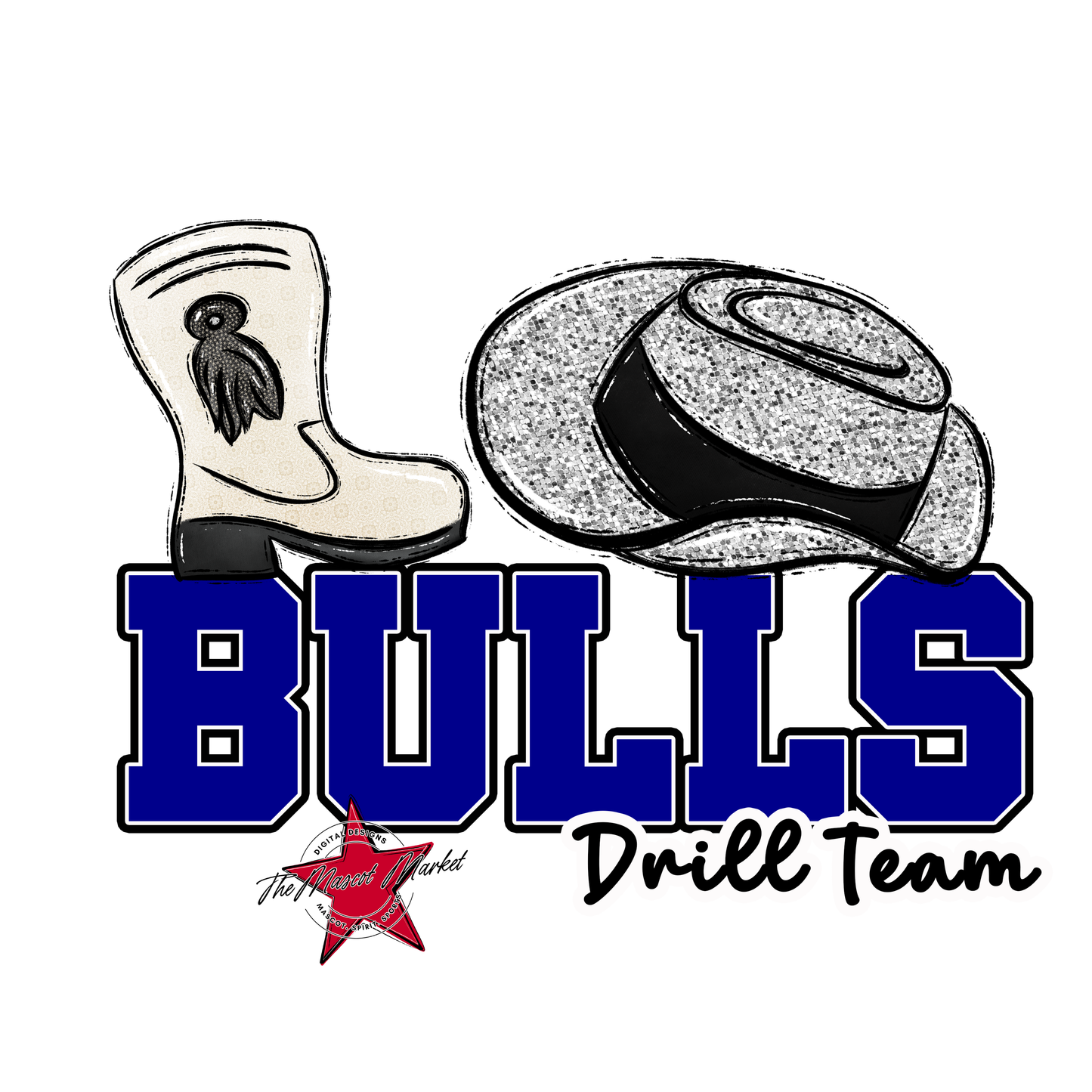 Bulls Varsity Drillteam-Blue