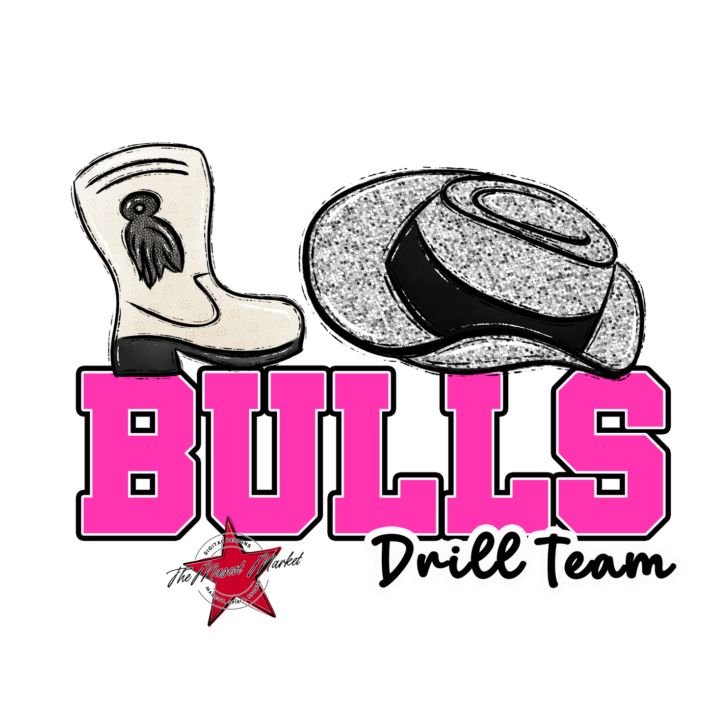 Bulls Varsity Drillteam-Pink