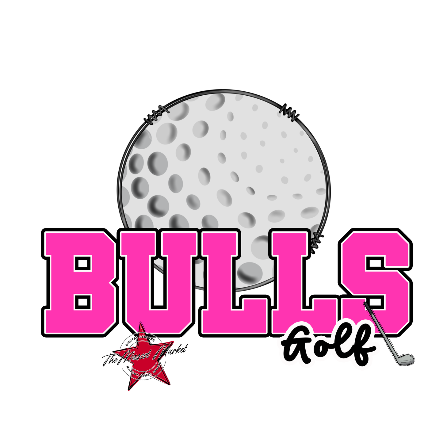 Bulls Varsity Golf-Pink