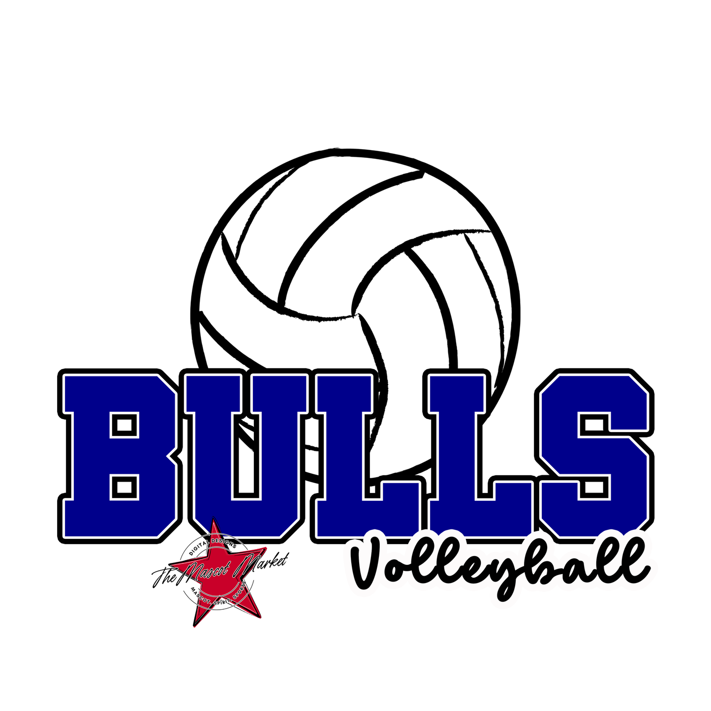 Bulls Varsity Volleyball-Blue