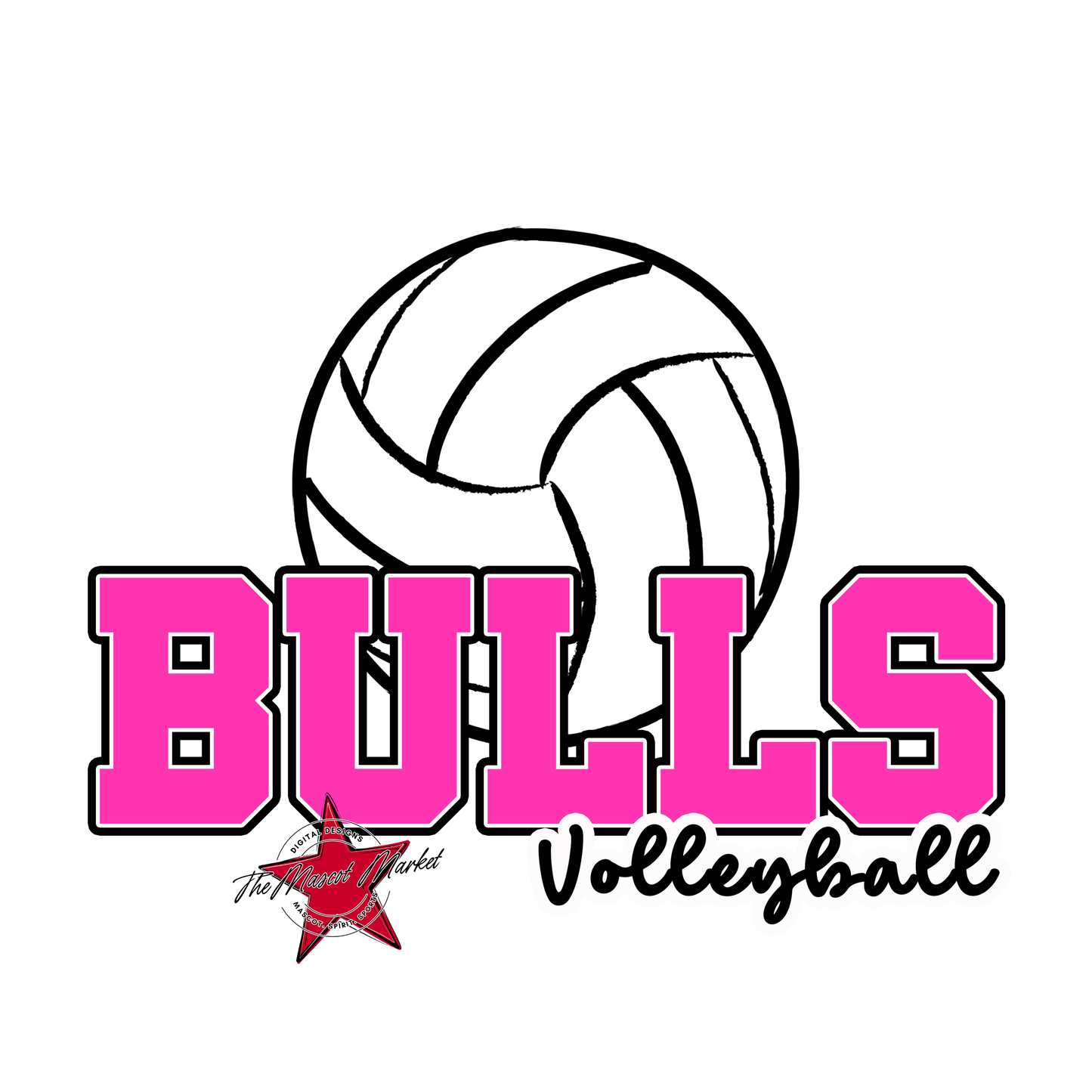 Bulls Varsity Volleyball-Pink