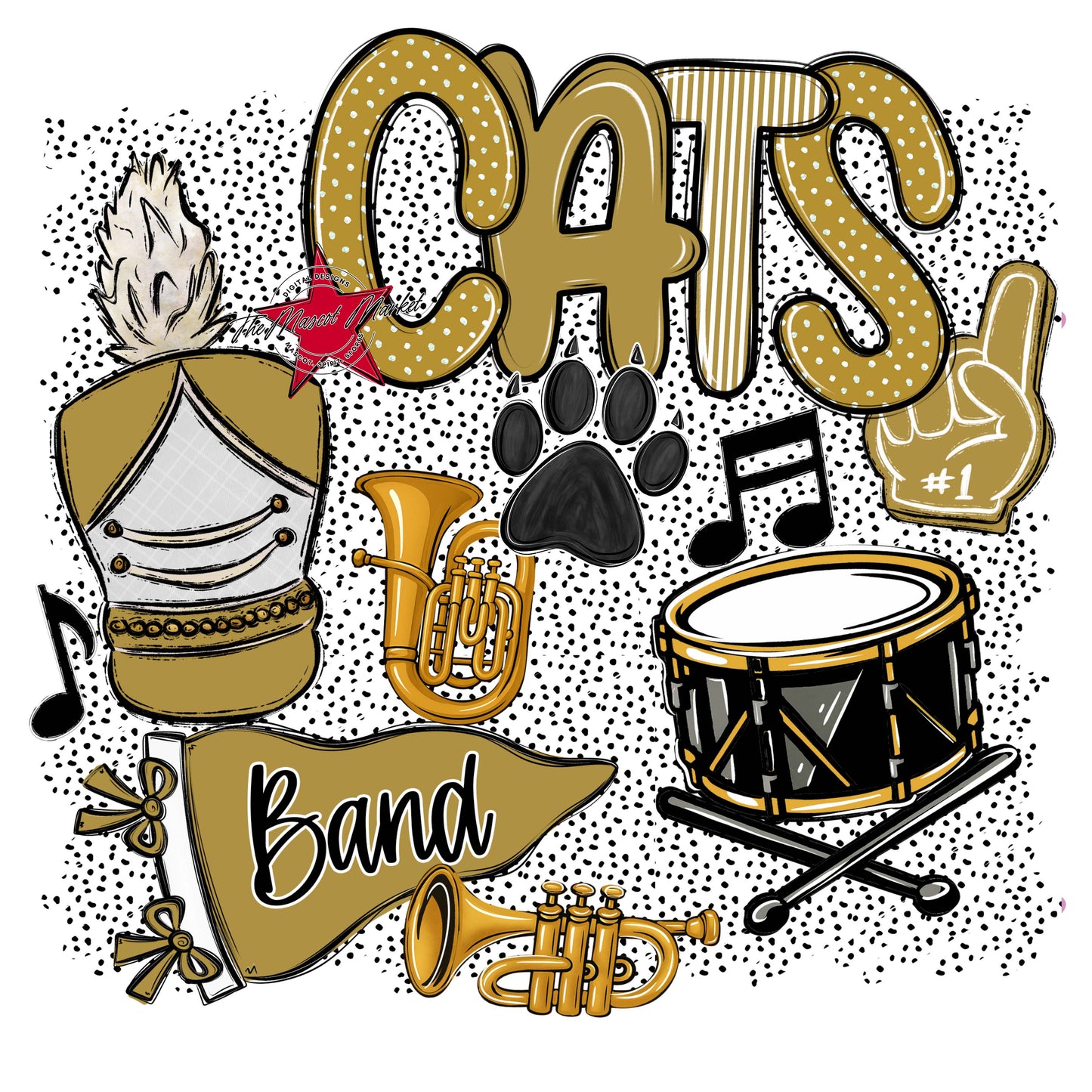 Cats Band Spirit-Gold