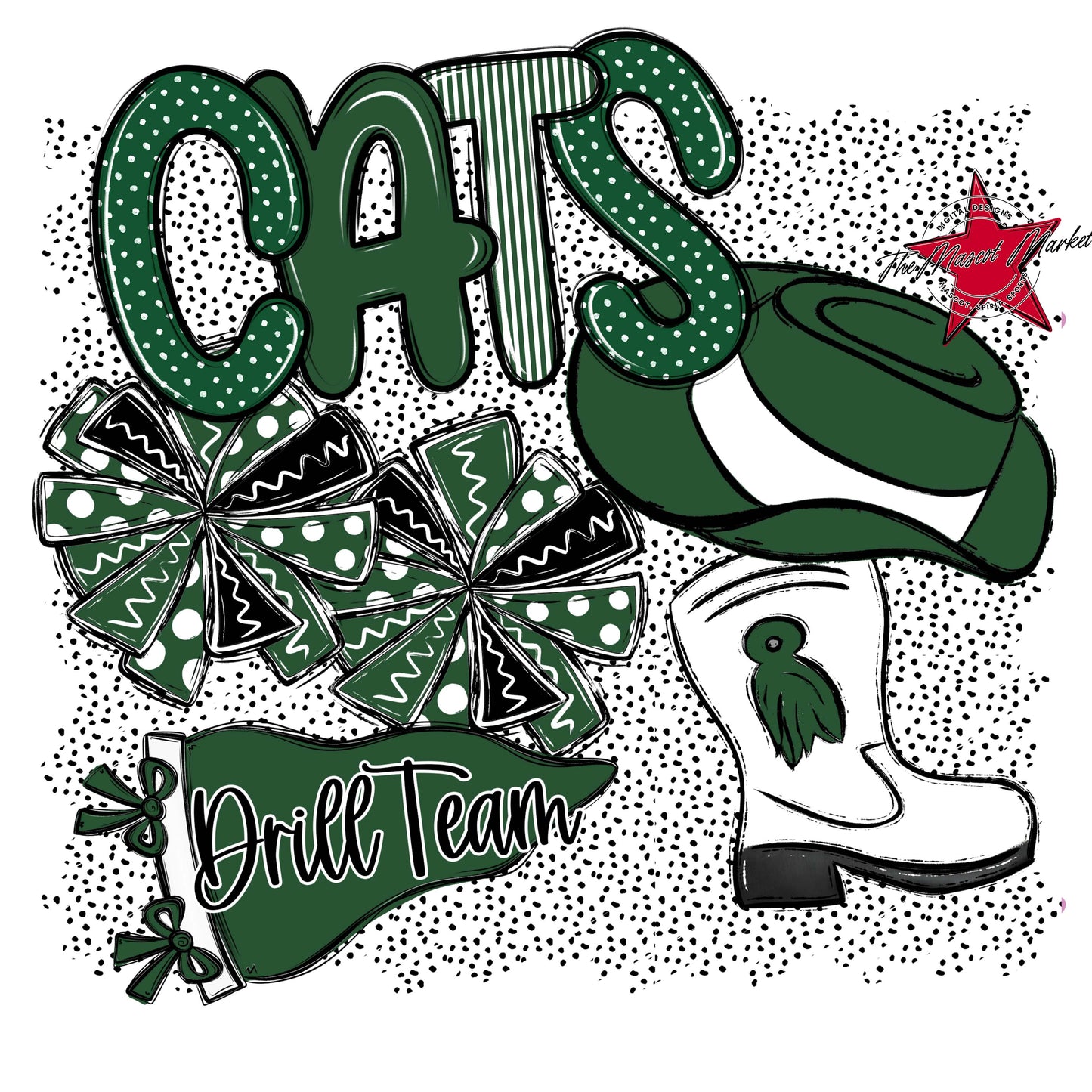 Cats Drillteam Spirit-Green