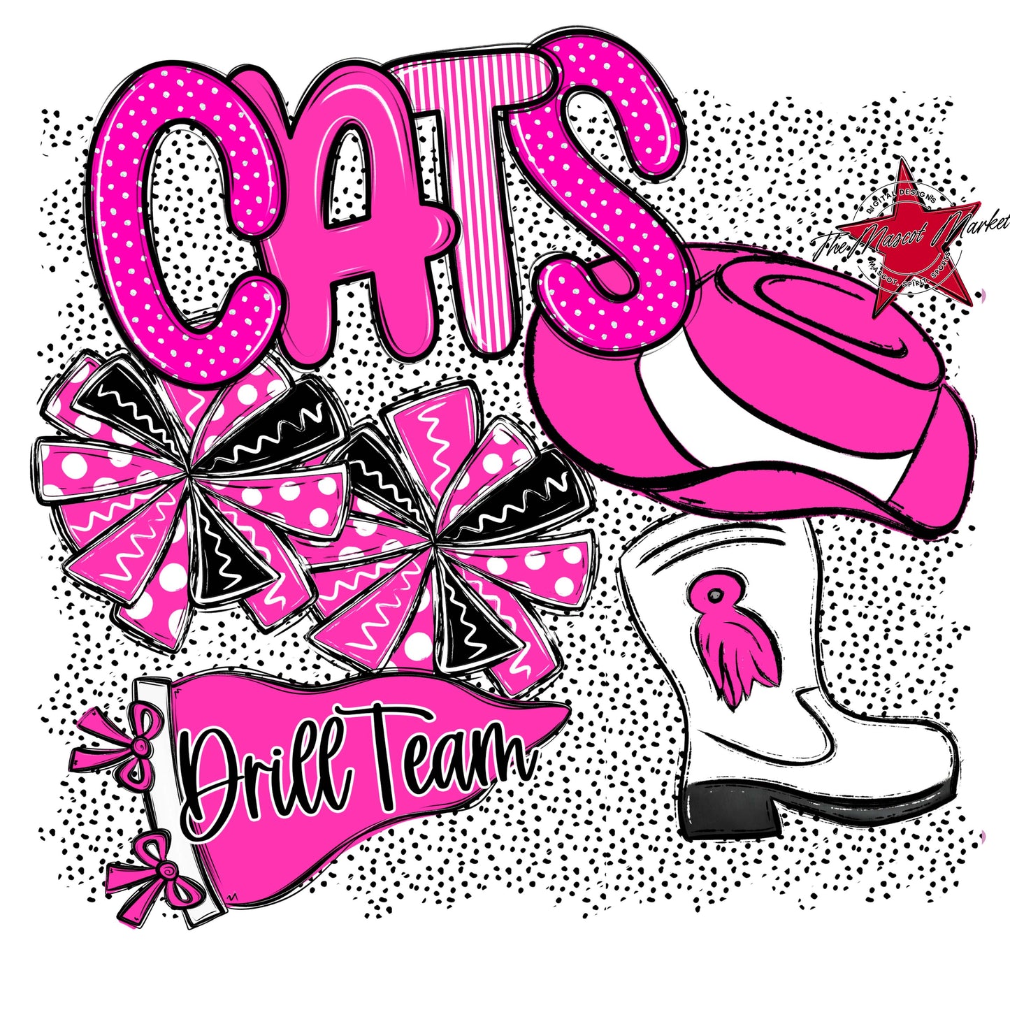 Cats Drillteam Spirit-Pink