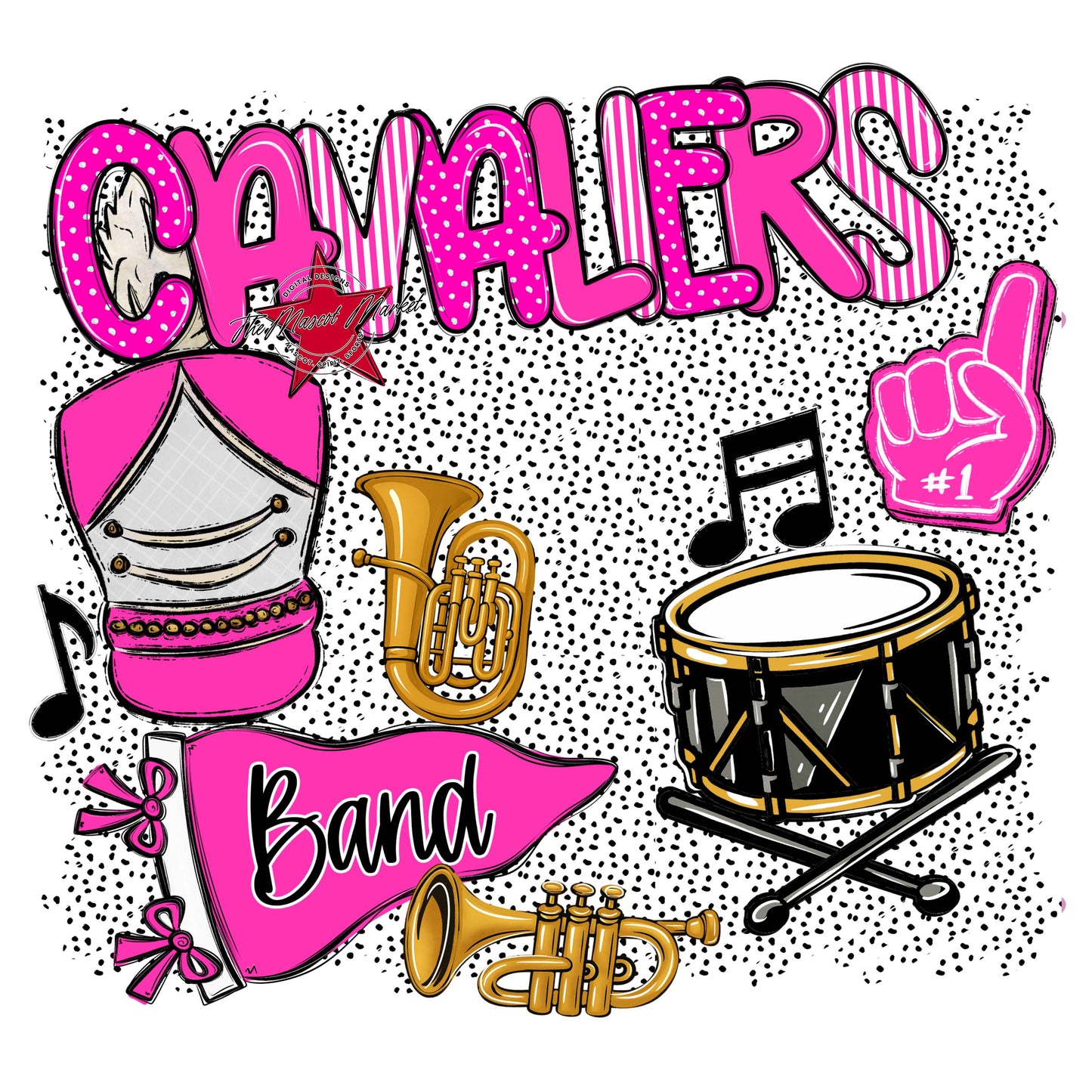 Cavaliers Band Spirit-Pink