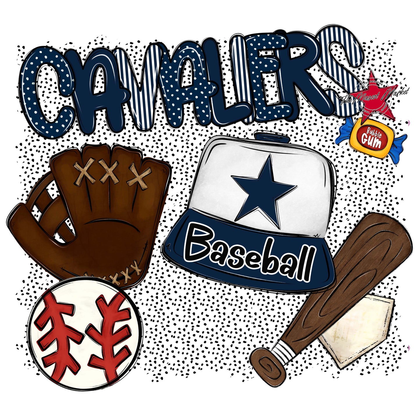 Cavaliers Baseball Spirit-Navy