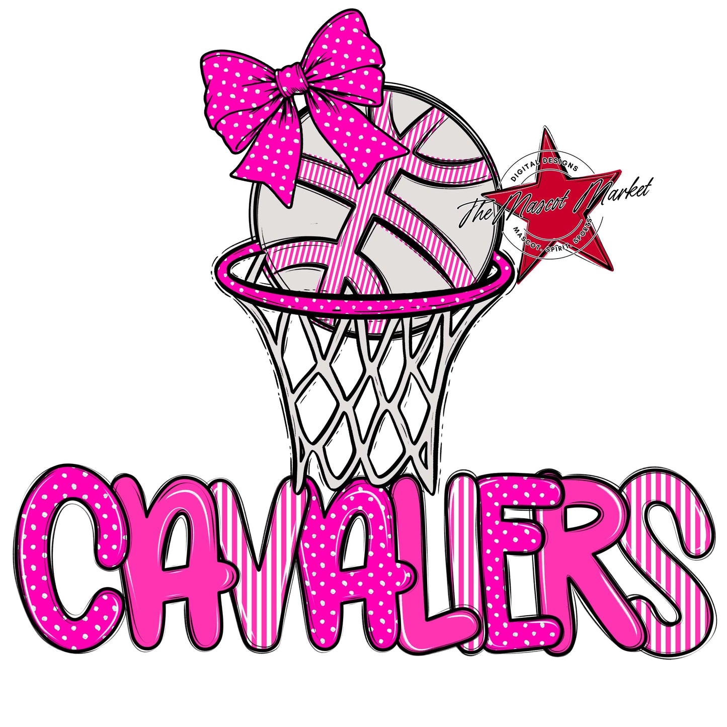 Cavaliers Basketball Spirit Design-Pink
