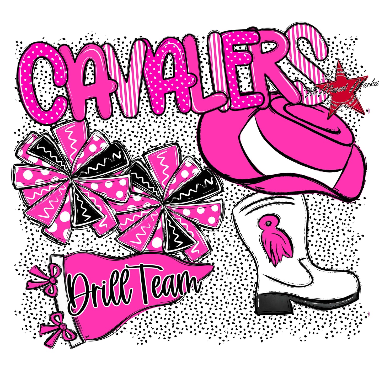 Cavaliers Drillteam Spirit-Pink