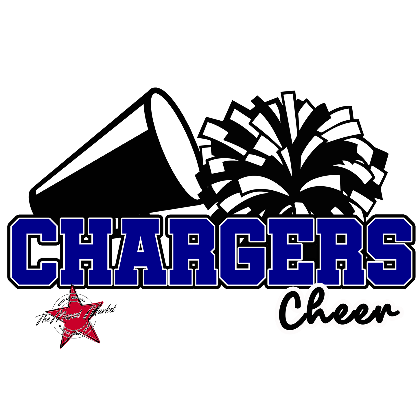 Chargers Varsity Cheer-Blue