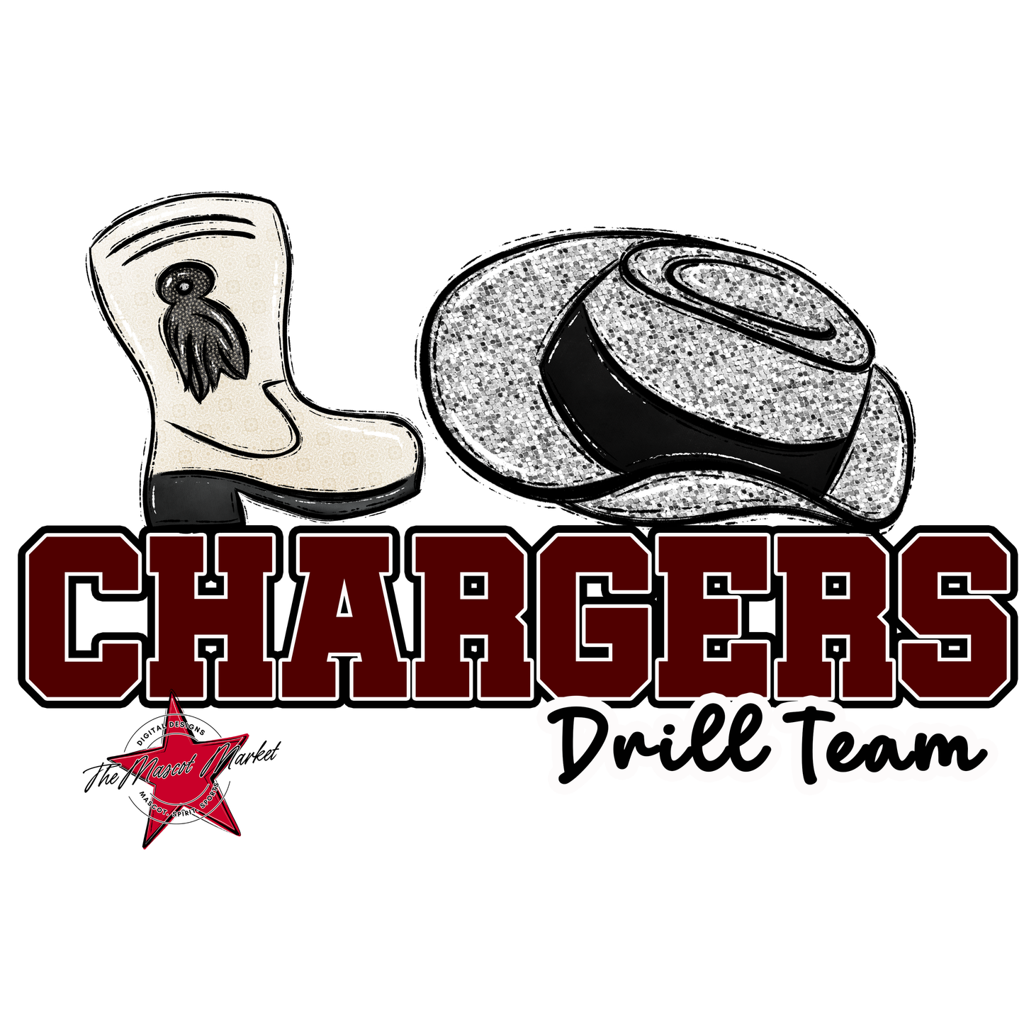 Chargers Varsity Drillteam-Maroon