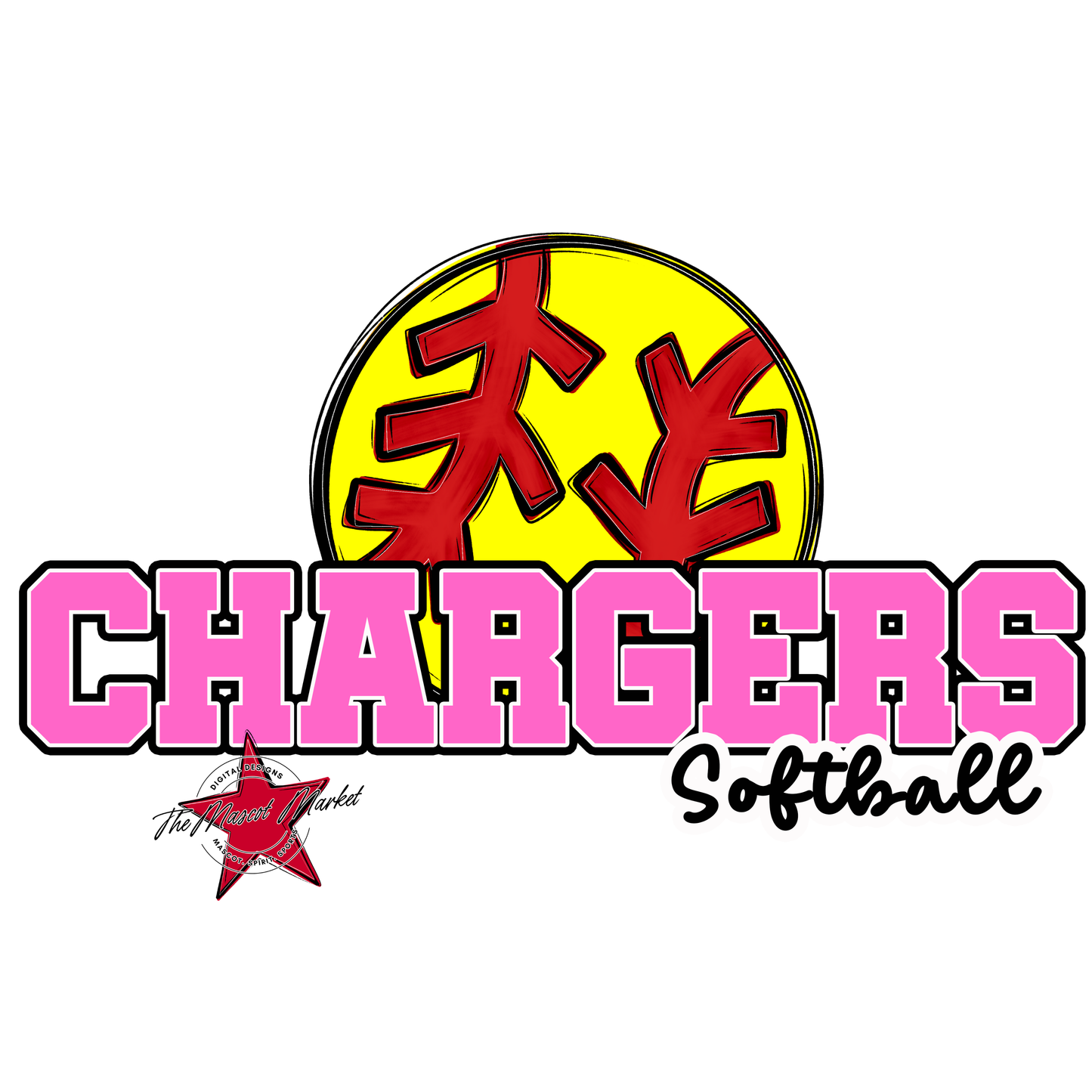 Chargers Varsity Softball-Baby Pink