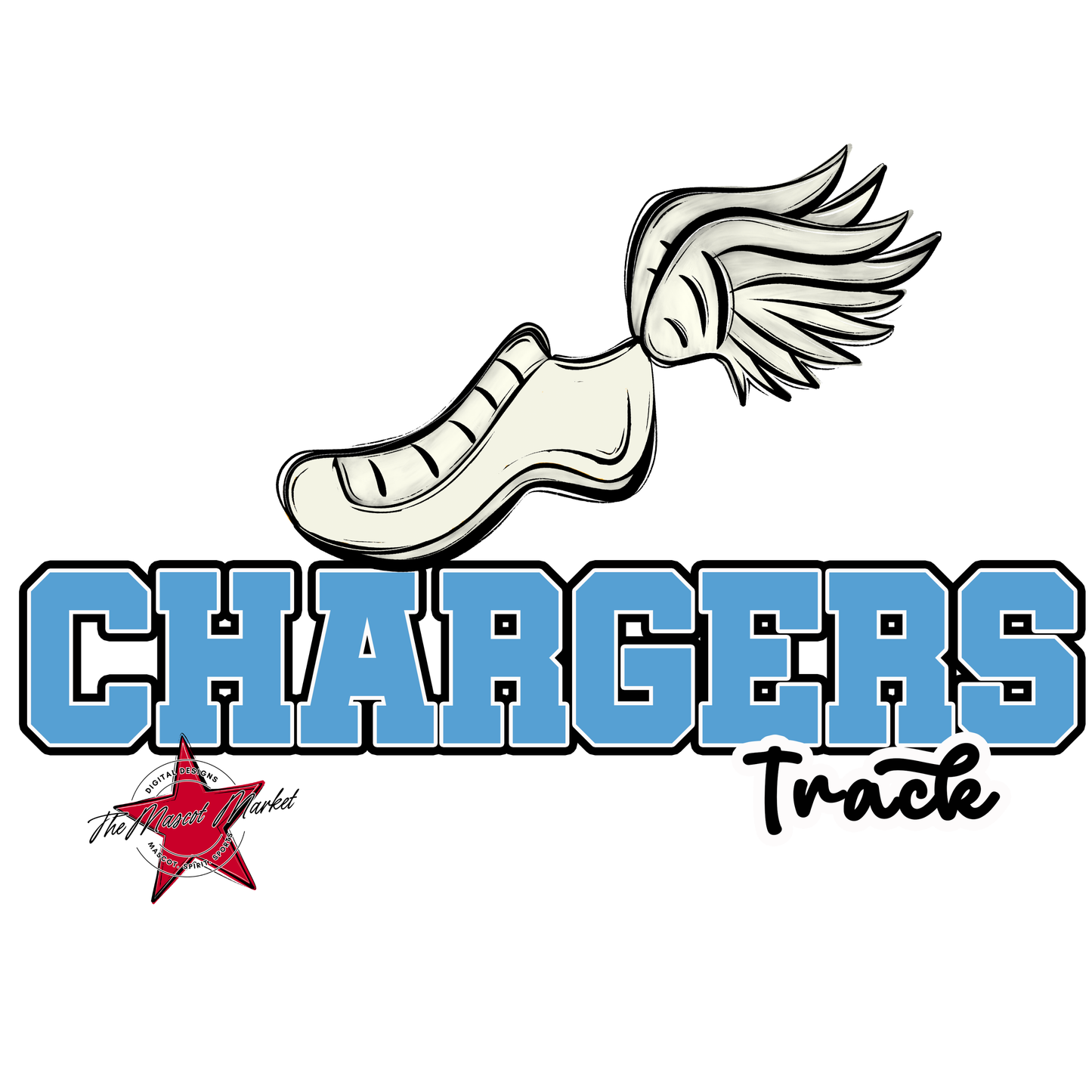 Chargers Varsity Track-Carolina Blue
