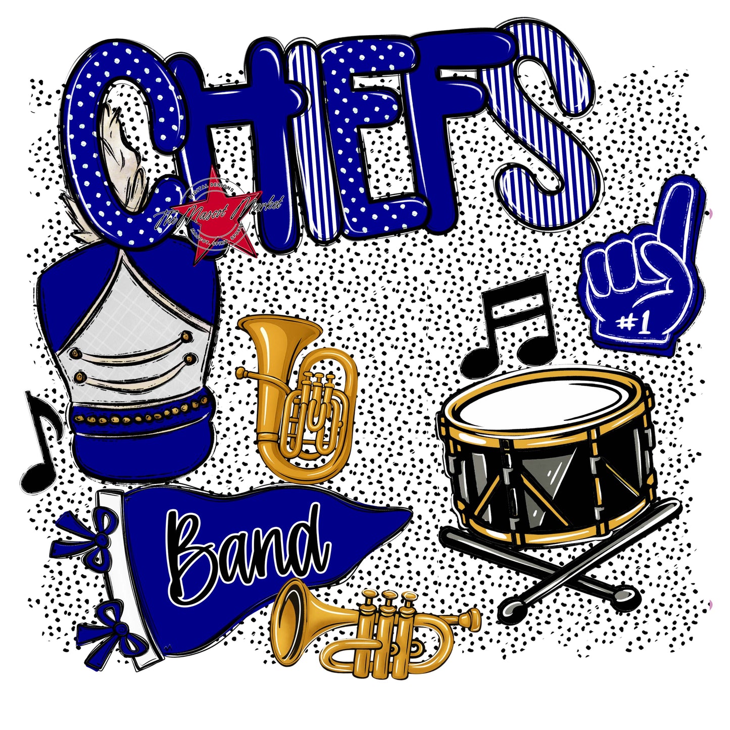 Chiefs Band Spirit-Blue