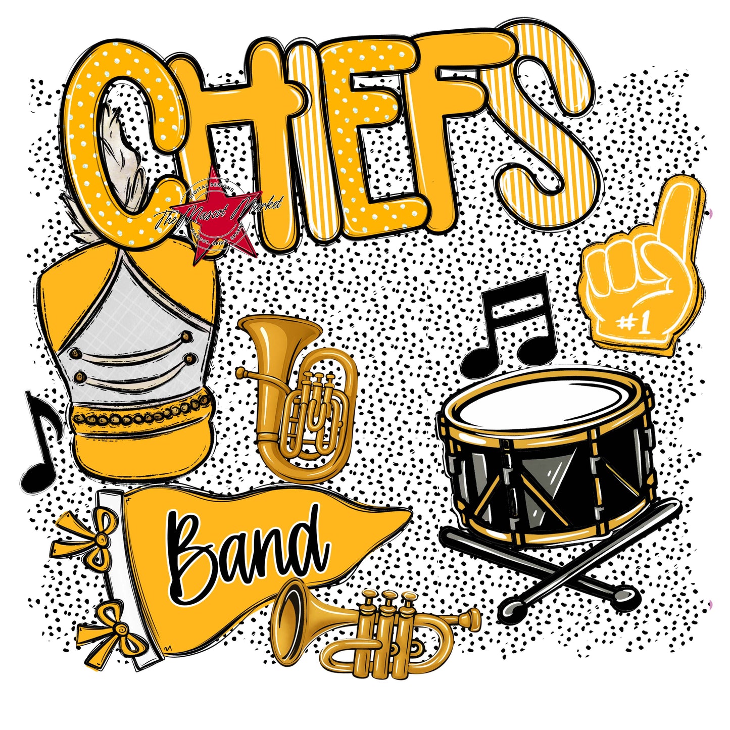 Chiefs Band Spirit-Yellow