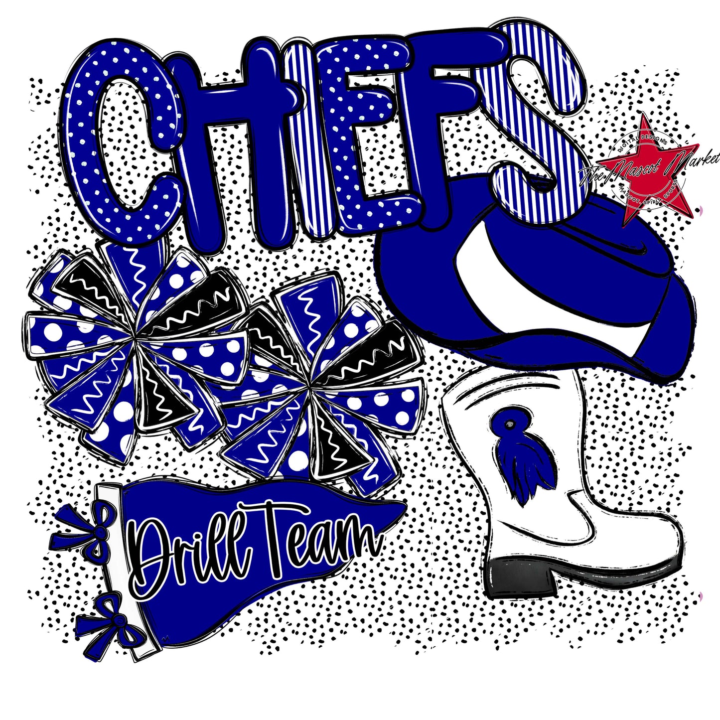 Chiefs Drillteam Spirit-Blue