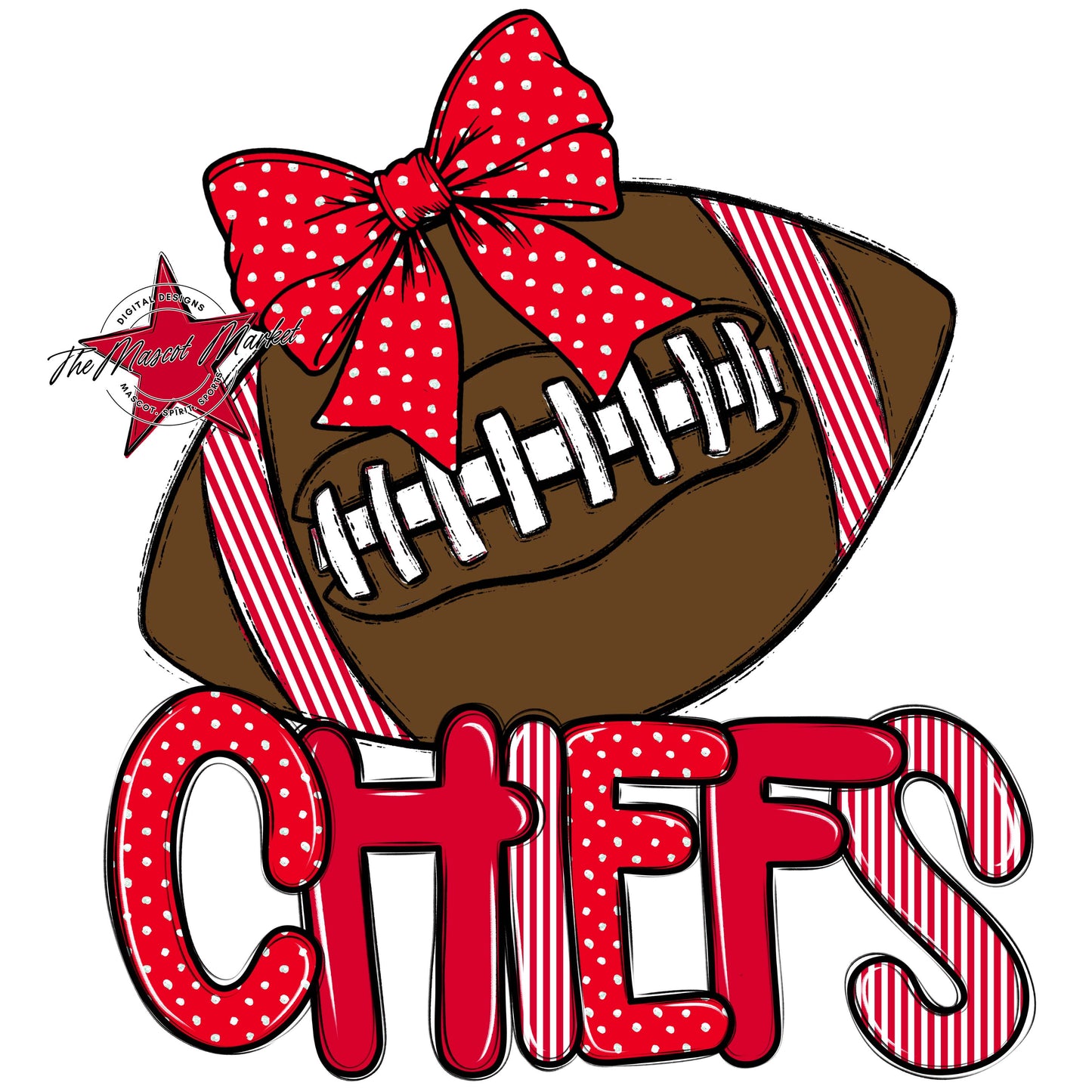 Chiefs Football Spirit Design-Red