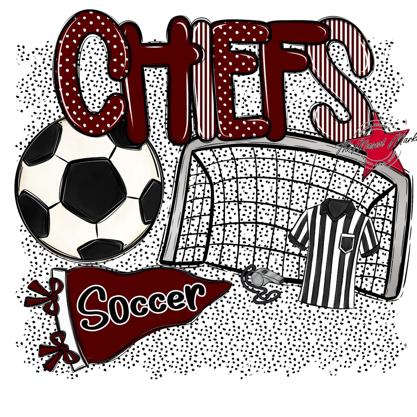Chiefs Soccer Spirit-Maroon