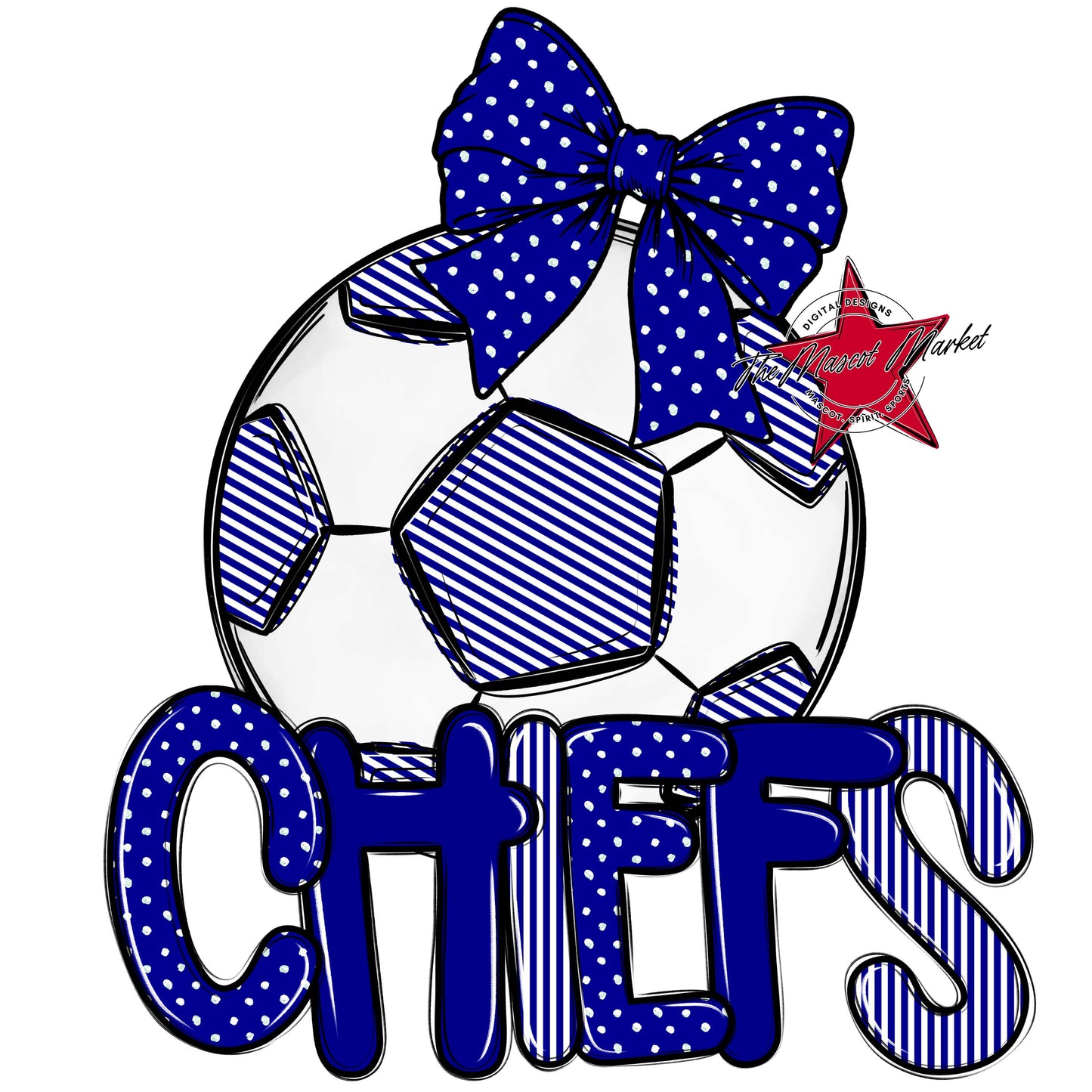 Chiefs Soccer Spirit Design-Blue