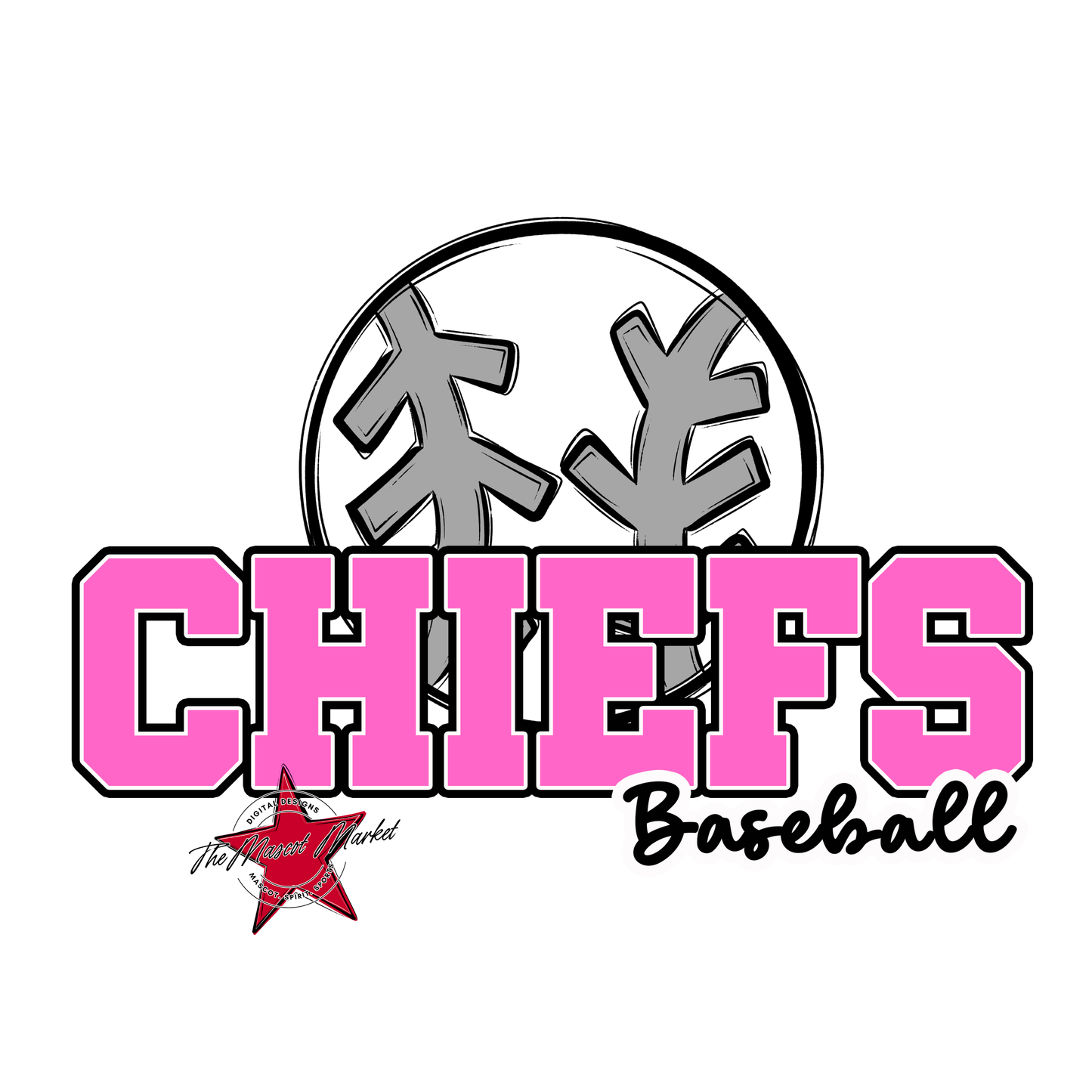 Chiefs Varsity Baseball-Baby Pink