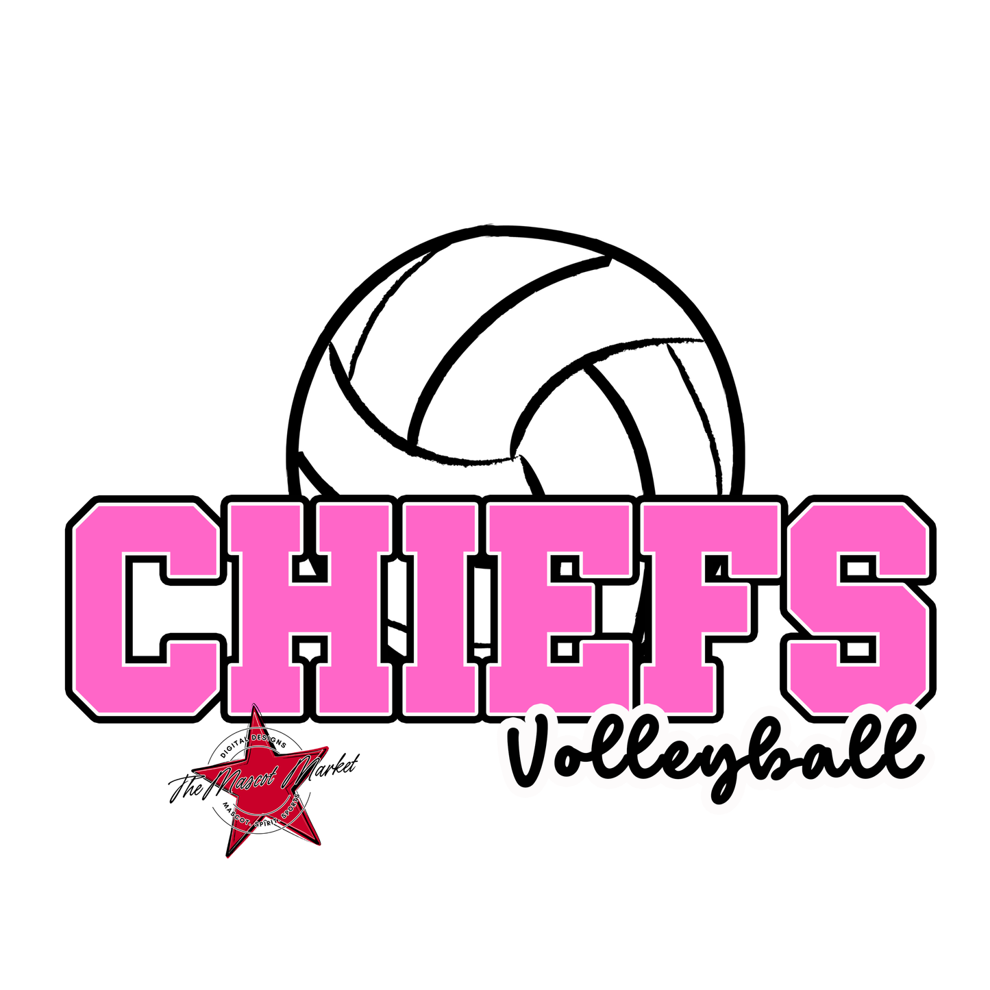 Chiefs Varsity Volleyball-Baby Pink