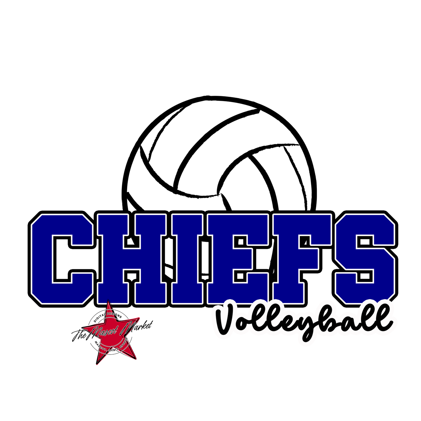 Chiefs Varsity Volleyball-Blue