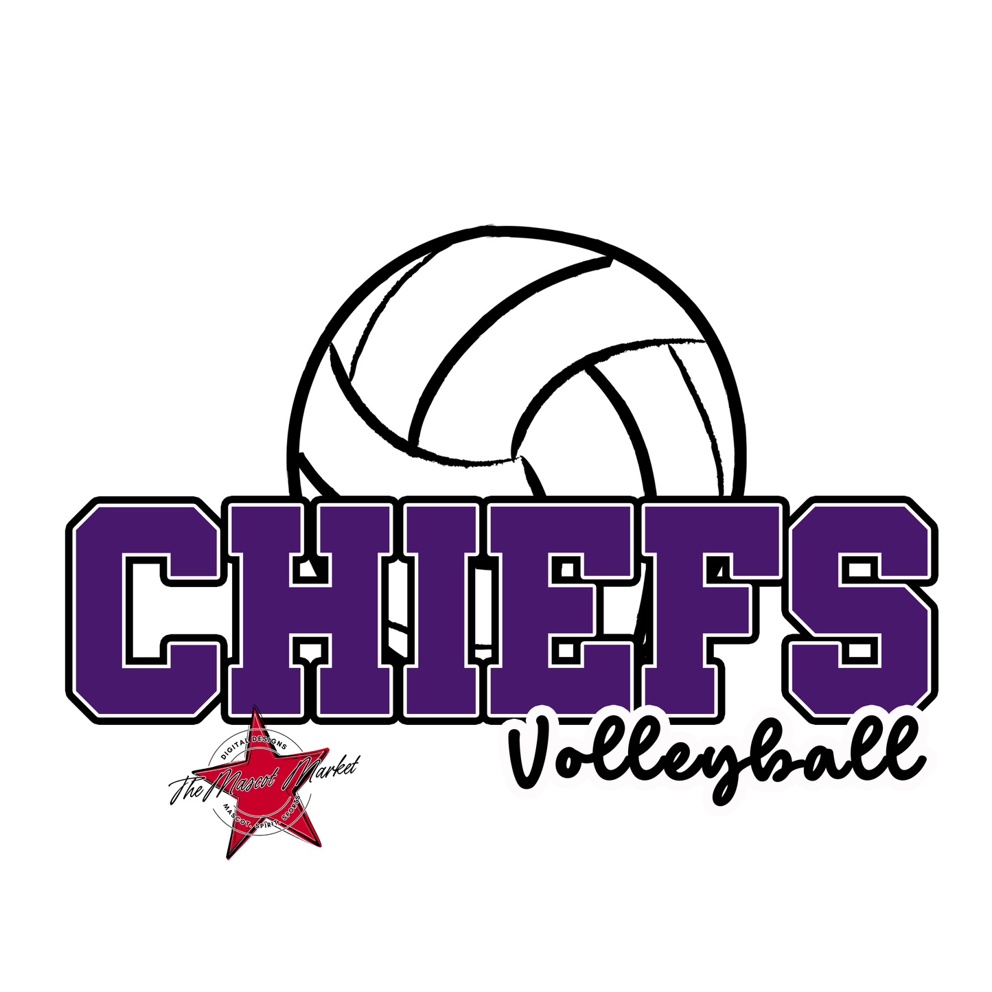 Chiefs Varsity Volleyball-Purple