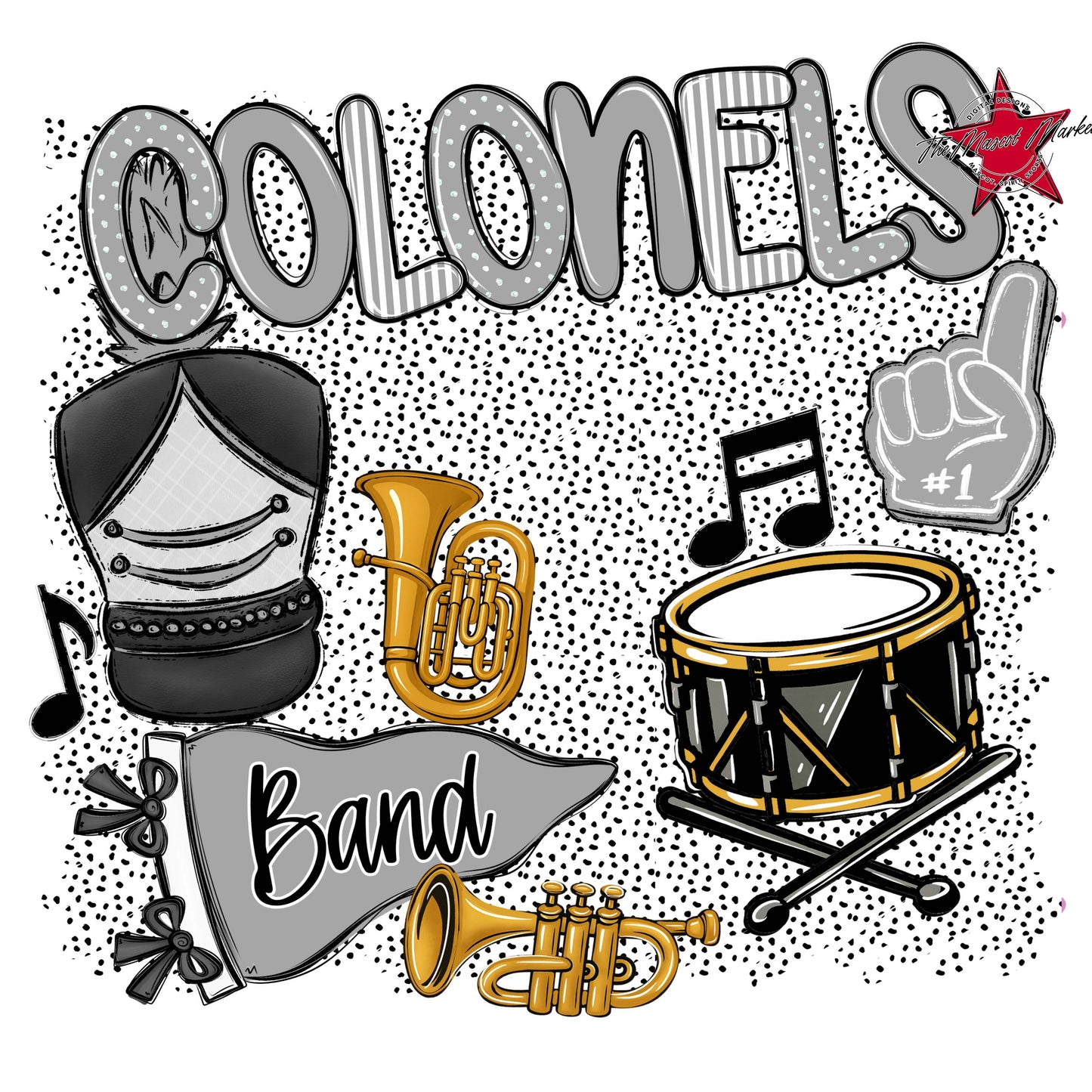 Colonels Band Spirit-Grey
