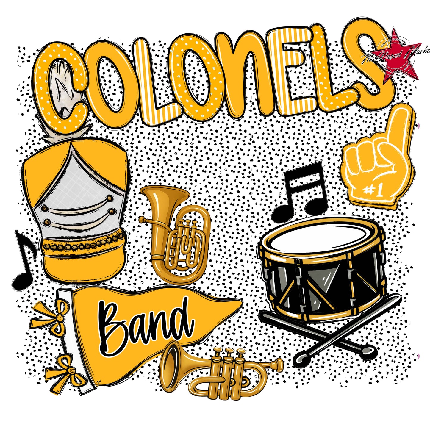 Colonels Band Spirit-Yellow