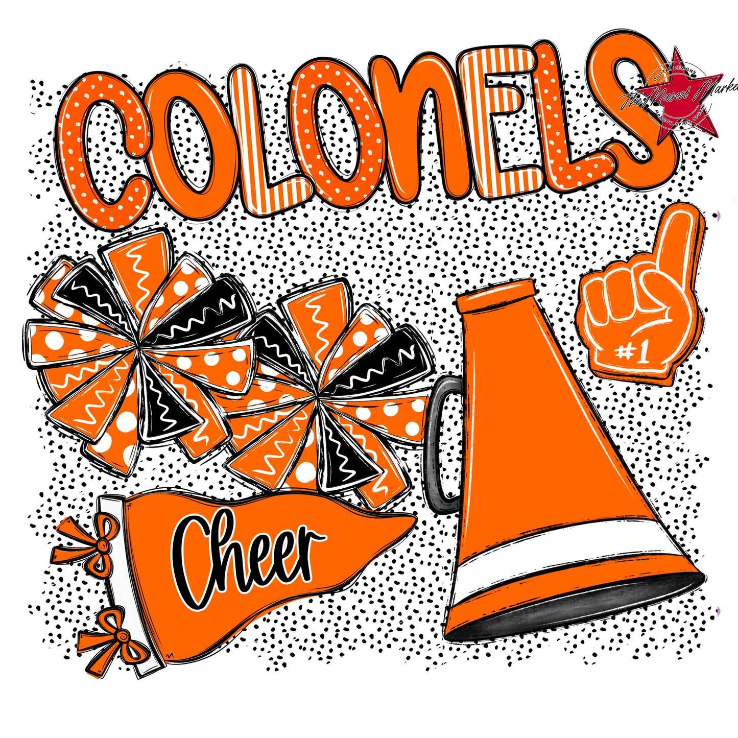 Colonels Cheer Spirit-Orange