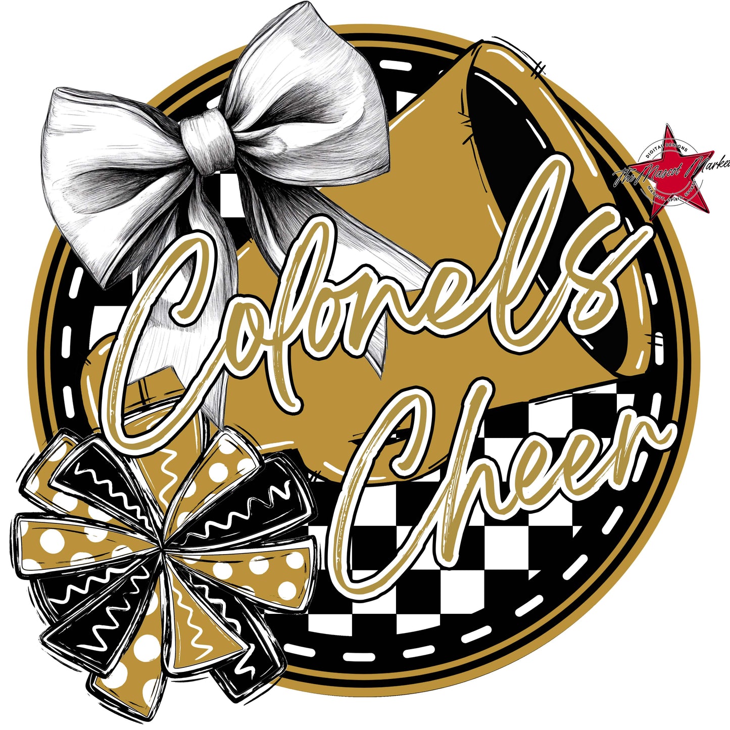 Colonels Circle Cheer Frame-Gold