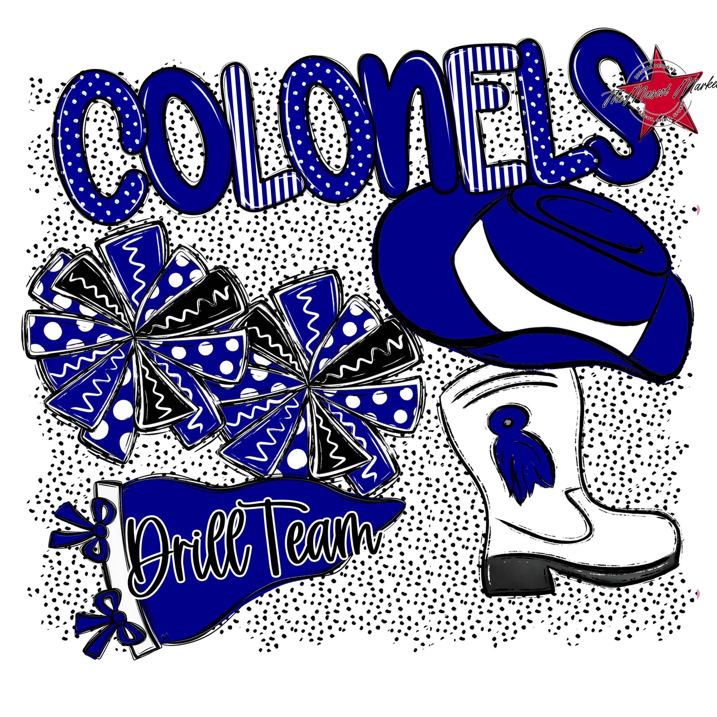 Colonels Drillteam Spirit-Blue