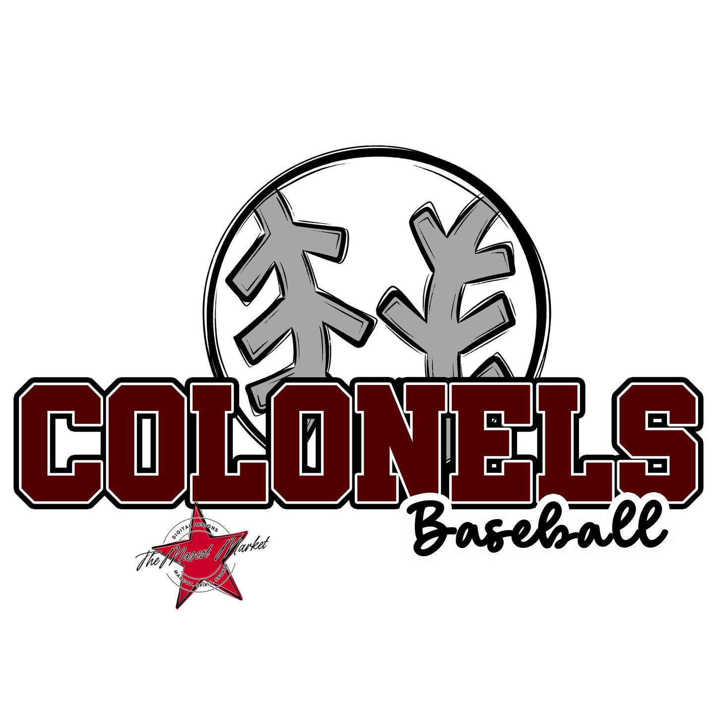 Colonels Varsity Baseball-Maroon
