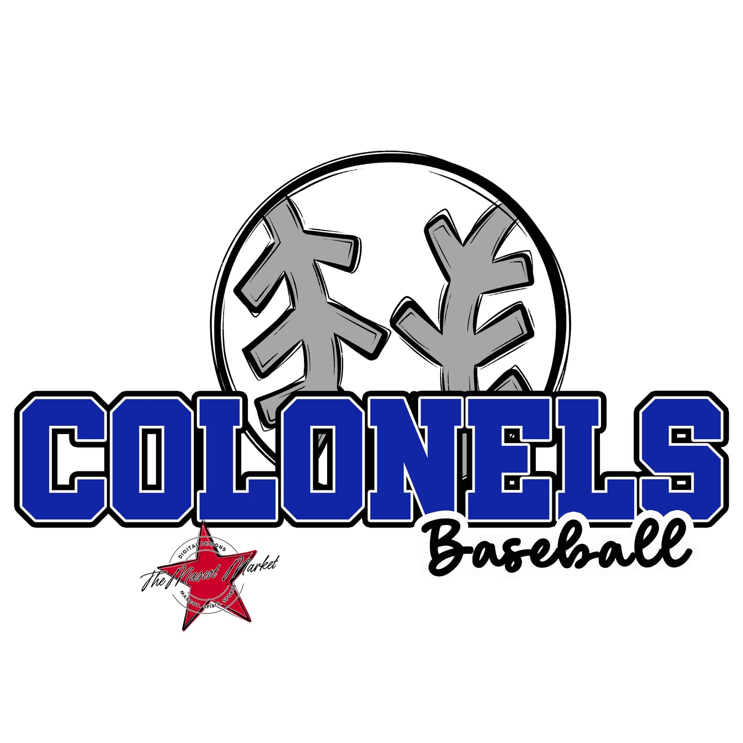 Colonels Varsity Baseball-Royal Blue