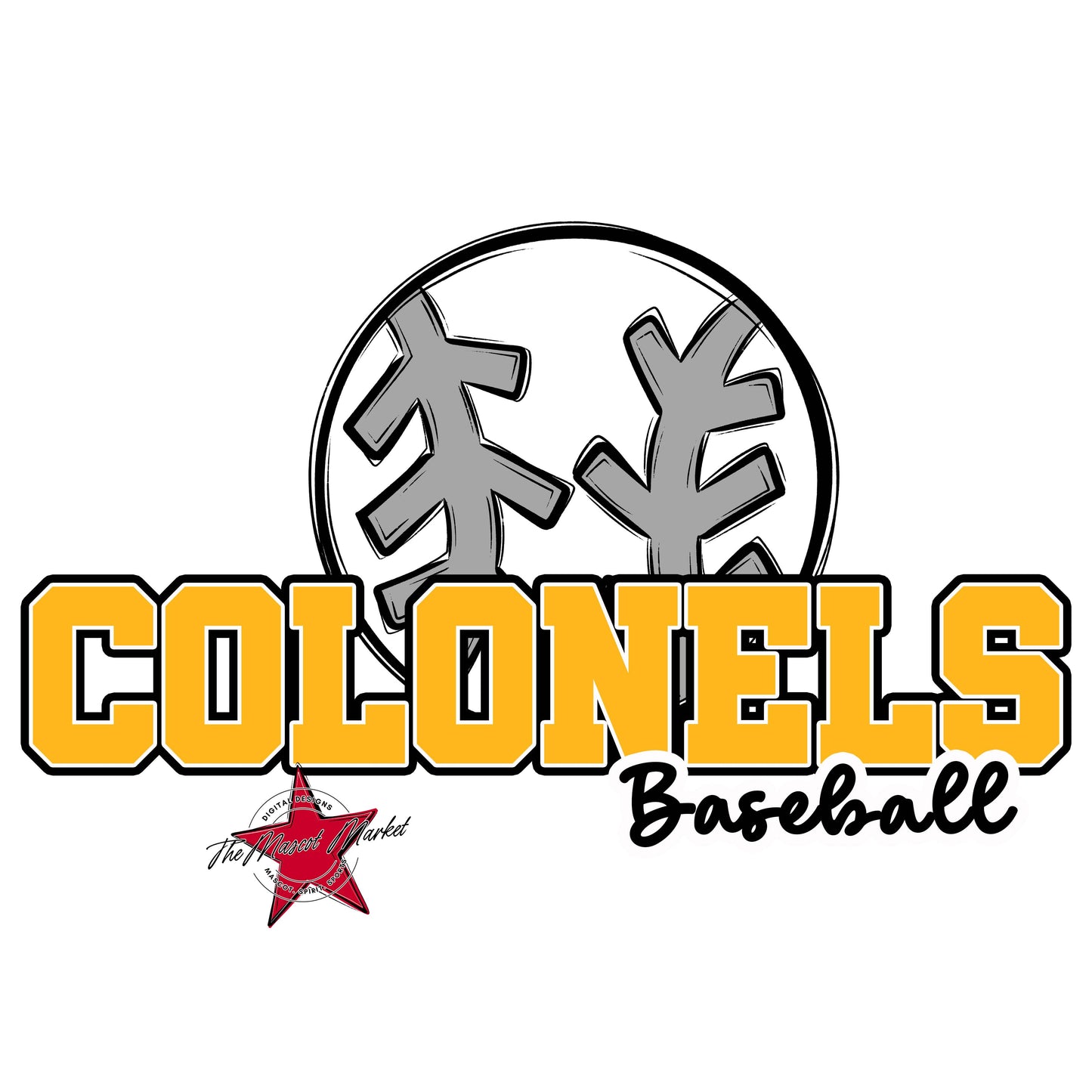 Colonels Varsity Baseball-Yellow