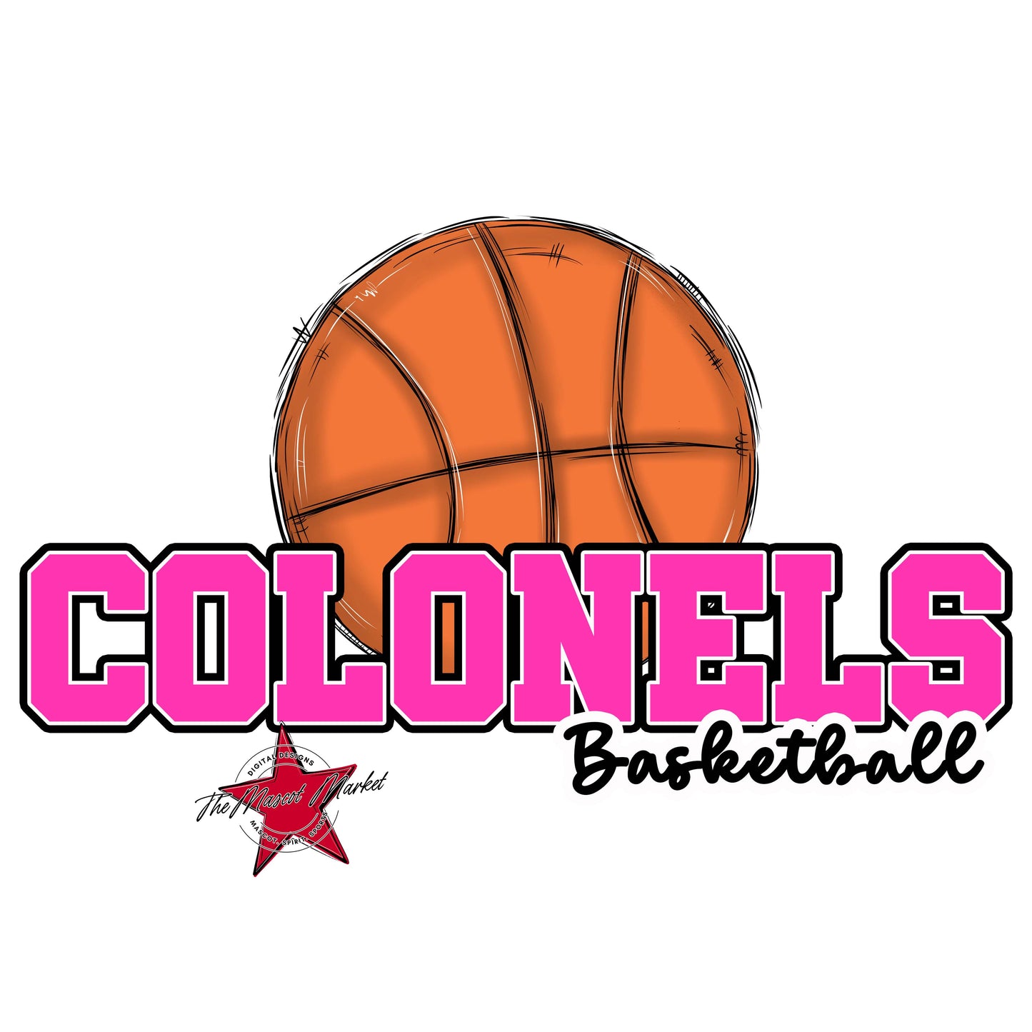 Colonels Varsity Basketball-Pink