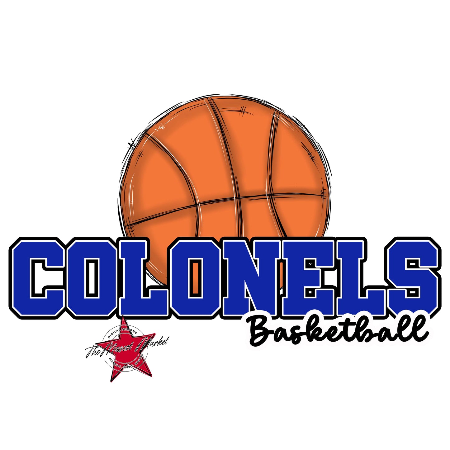 Colonels Varsity Basketball-Royal Blue