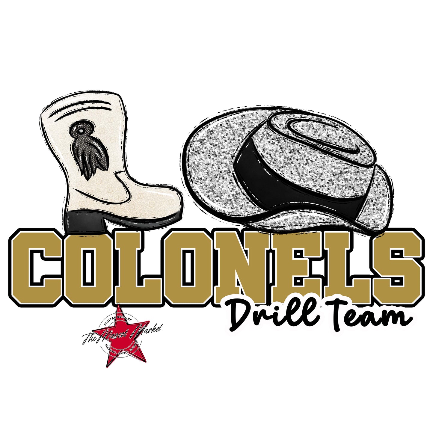 Colonels Varsity Drillteam-Gold