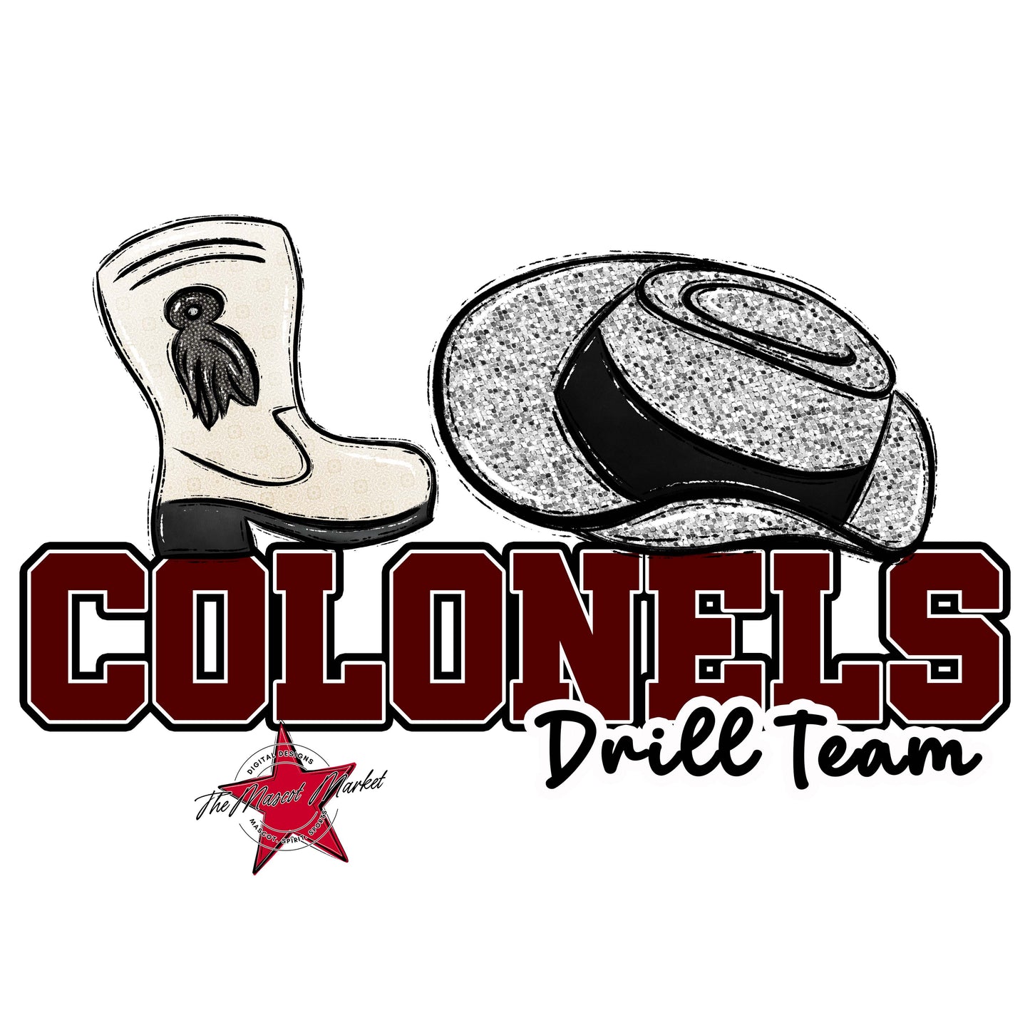 Colonels Varsity Drillteam-Maroon