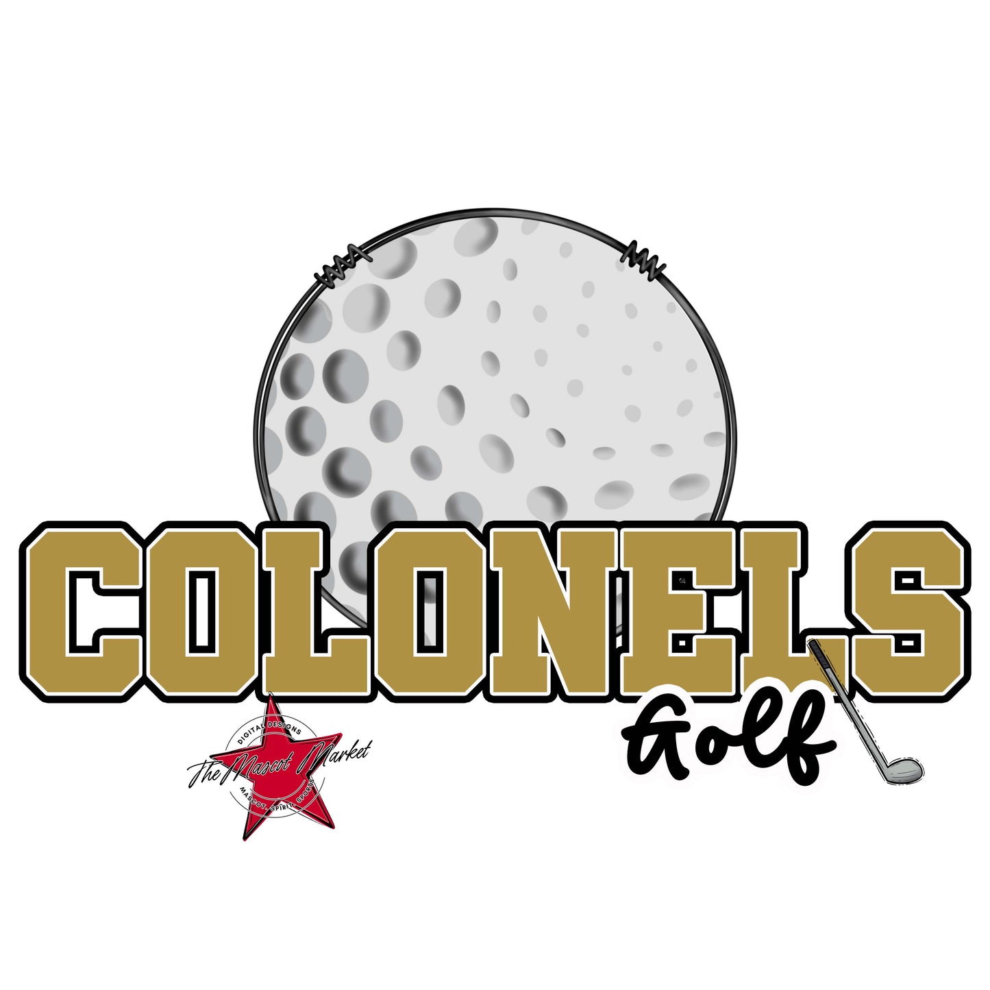 Colonels Varsity Golf-Gold