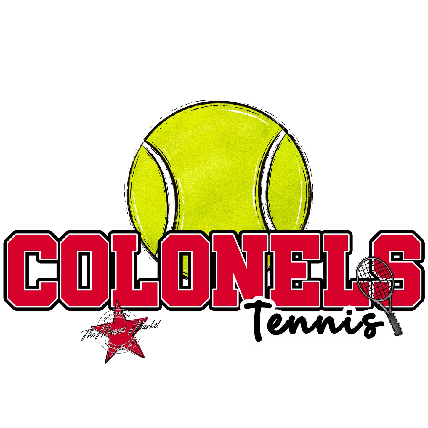 Colonels Varsity Tennis-Red