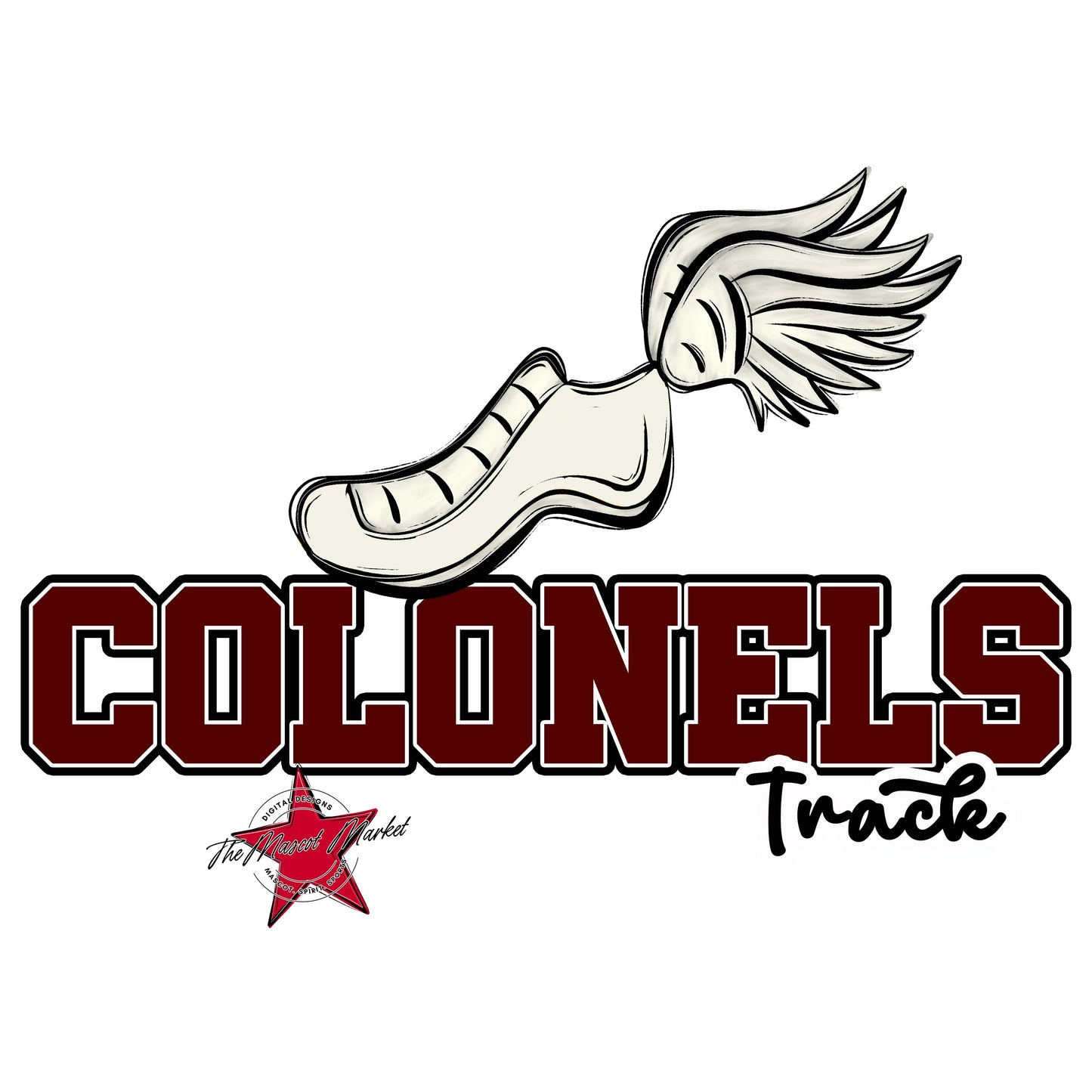 Colonels Varsity Track-Maroon